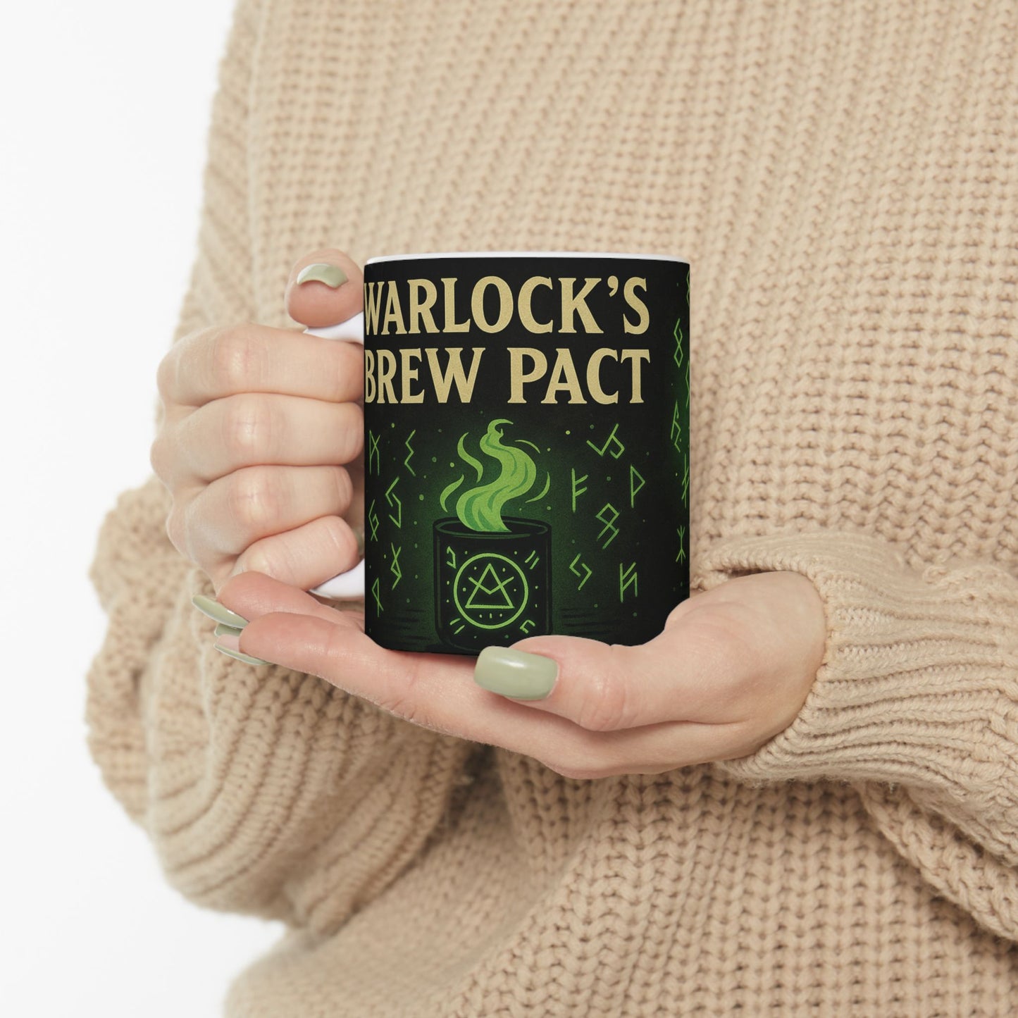 Warlock’s Brew Pact – Eldritch Coffee Mug