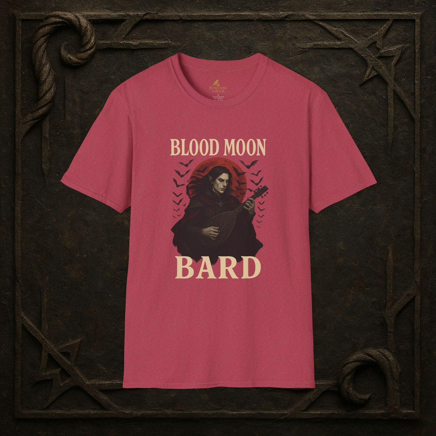 Blood Moon Bard – Vampiric Lute Master T-Shirt