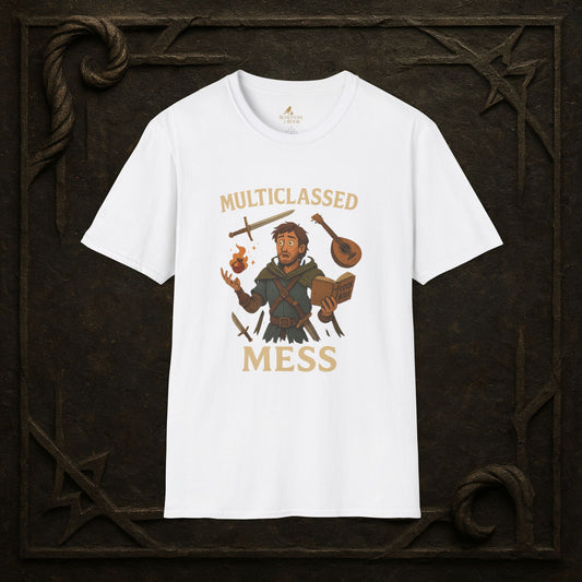 Multiclassed Mess – Chaos Class Adventurer T-Shirt