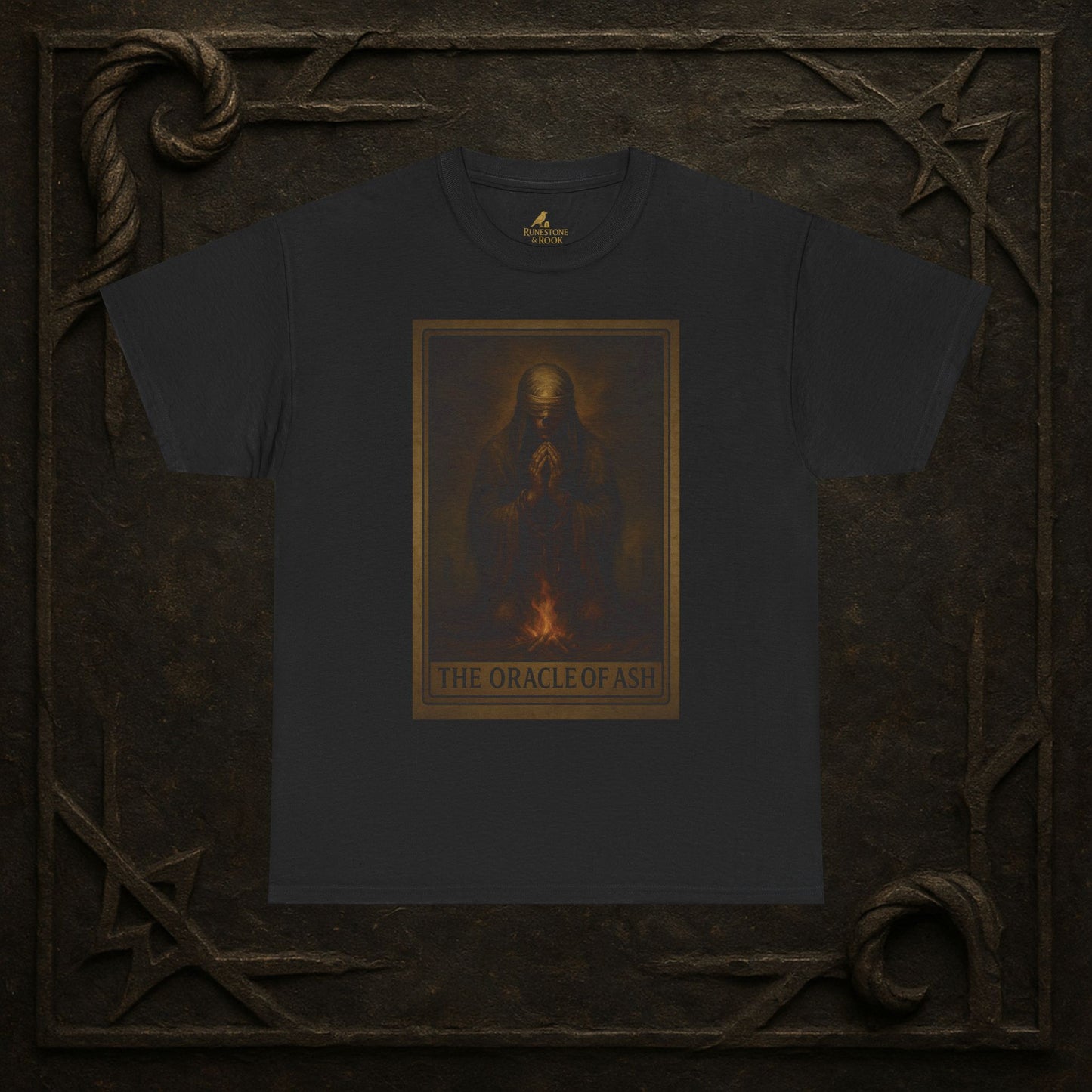 The Oracle of Ash – Tarot of the Dead Tee (Card XI)