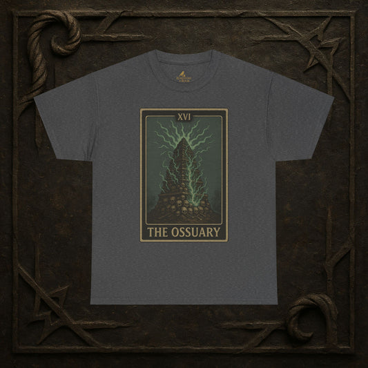 The Ossuary – Tarot of the Dead Tee (Card XVI)
