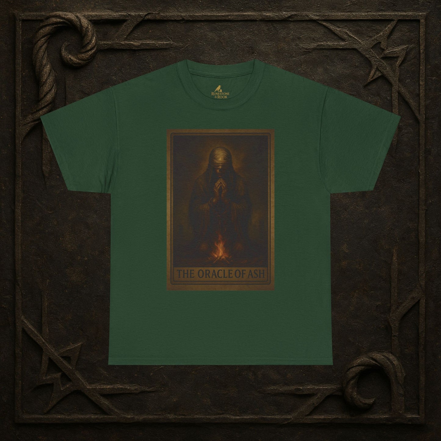 The Oracle of Ash – Tarot of the Dead Tee (Card XI)