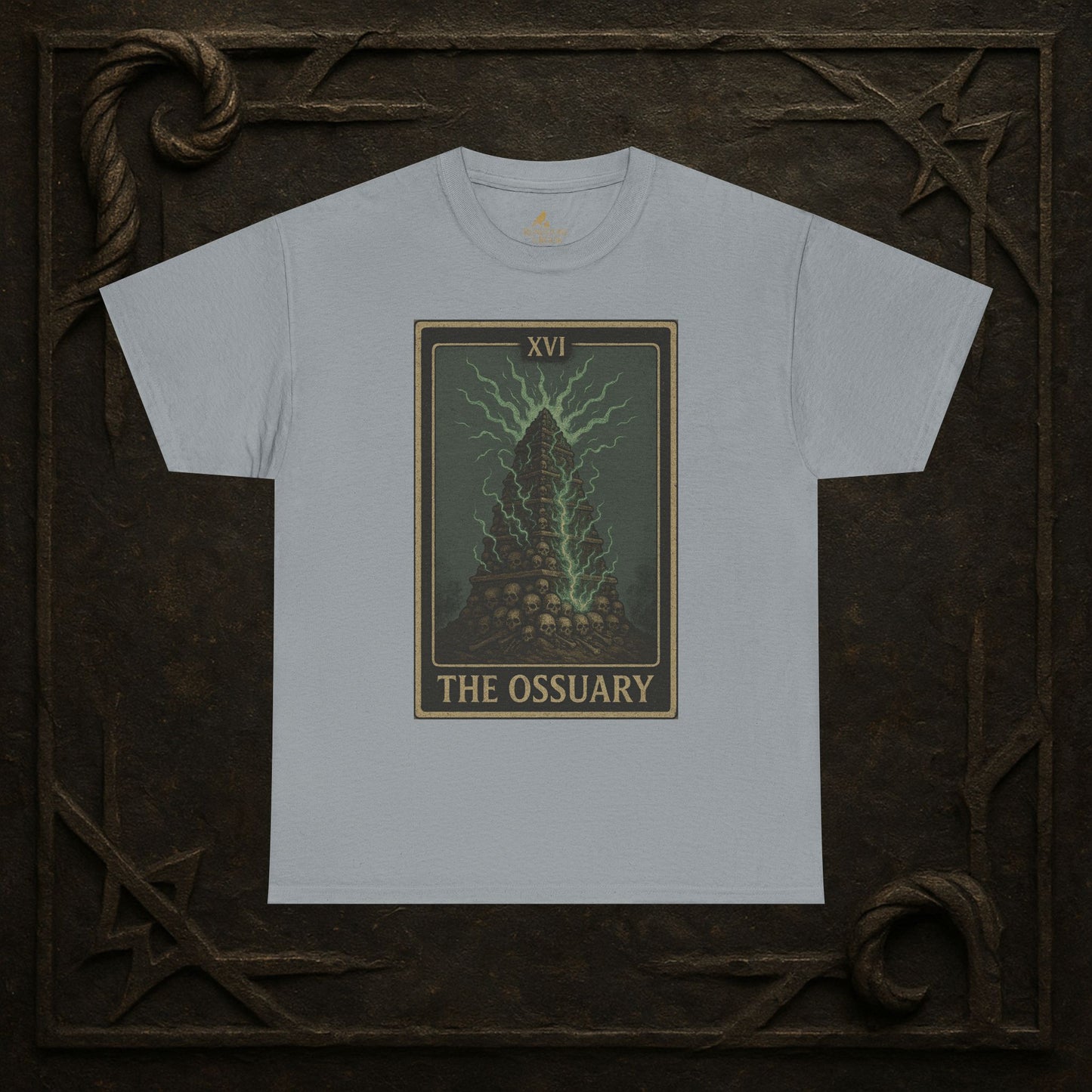 The Ossuary – Tarot of the Dead Tee (Card XVI)