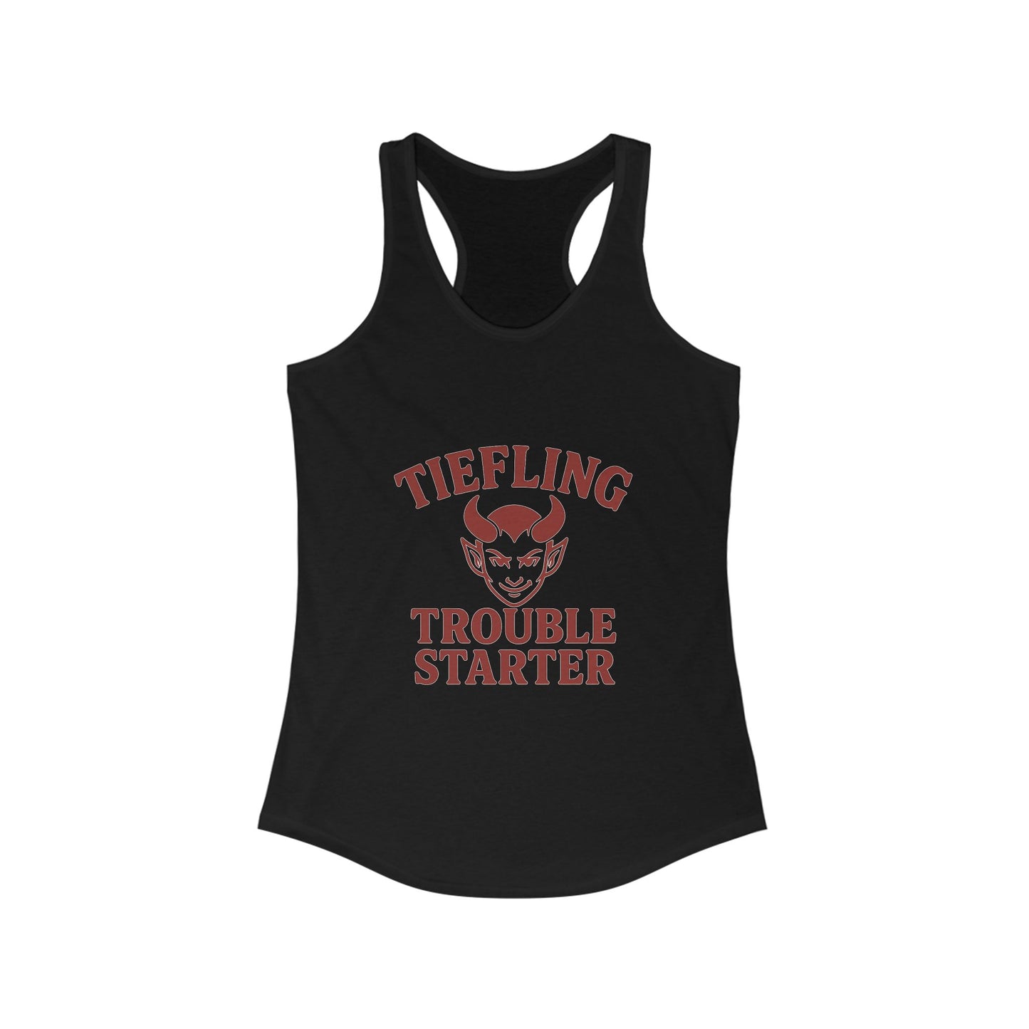 Tiefling Trouble Starter – Bold RPG Women’s Tank Top
