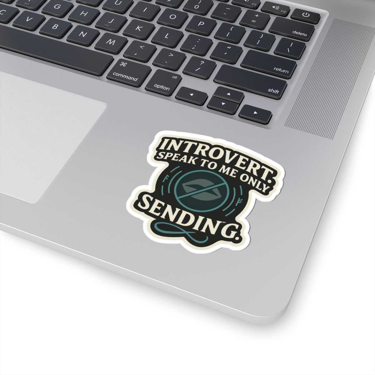 Introvert. Speak to Me Only via Sending – Die Cut D&D Sticker