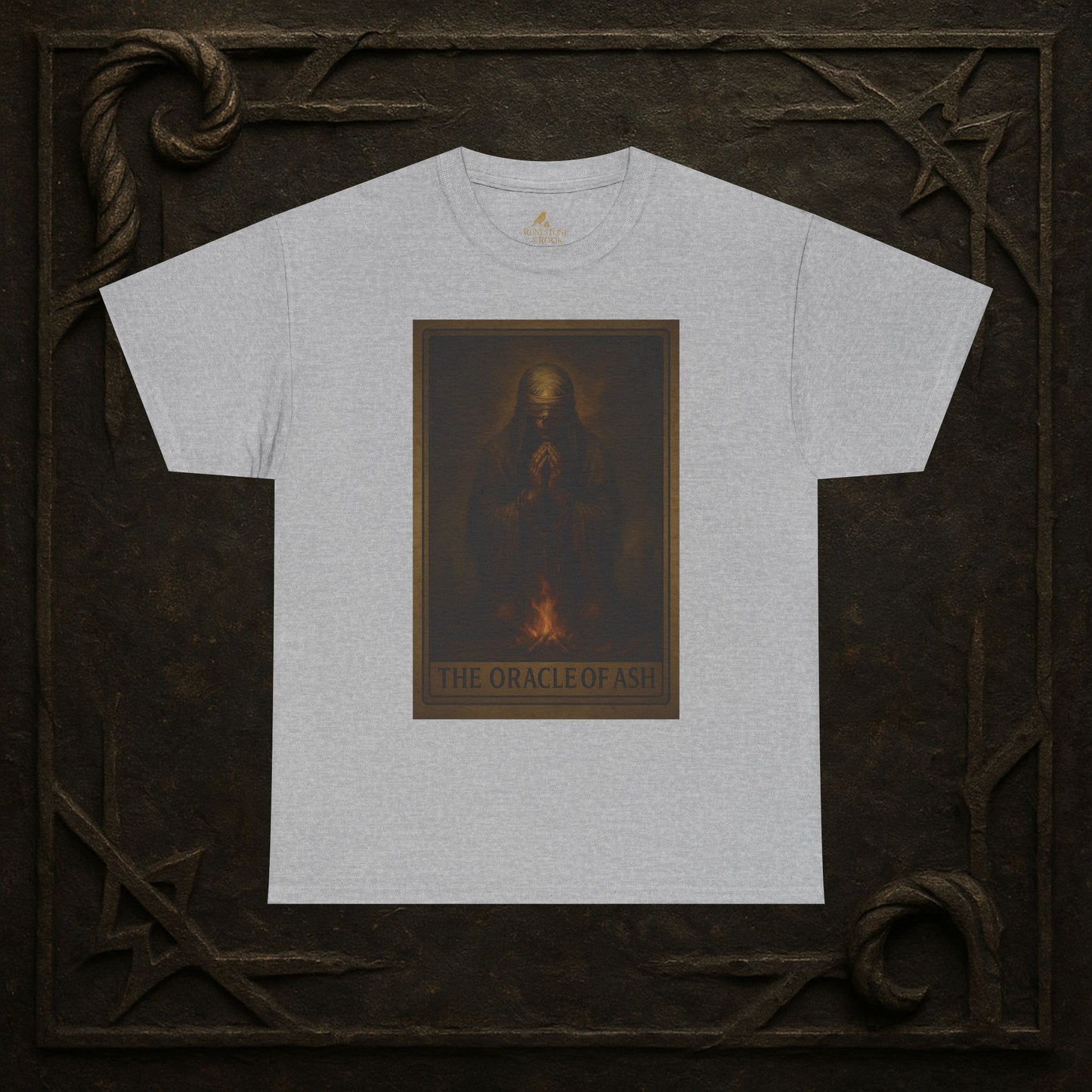 The Oracle of Ash – Tarot of the Dead Tee (Card XI)