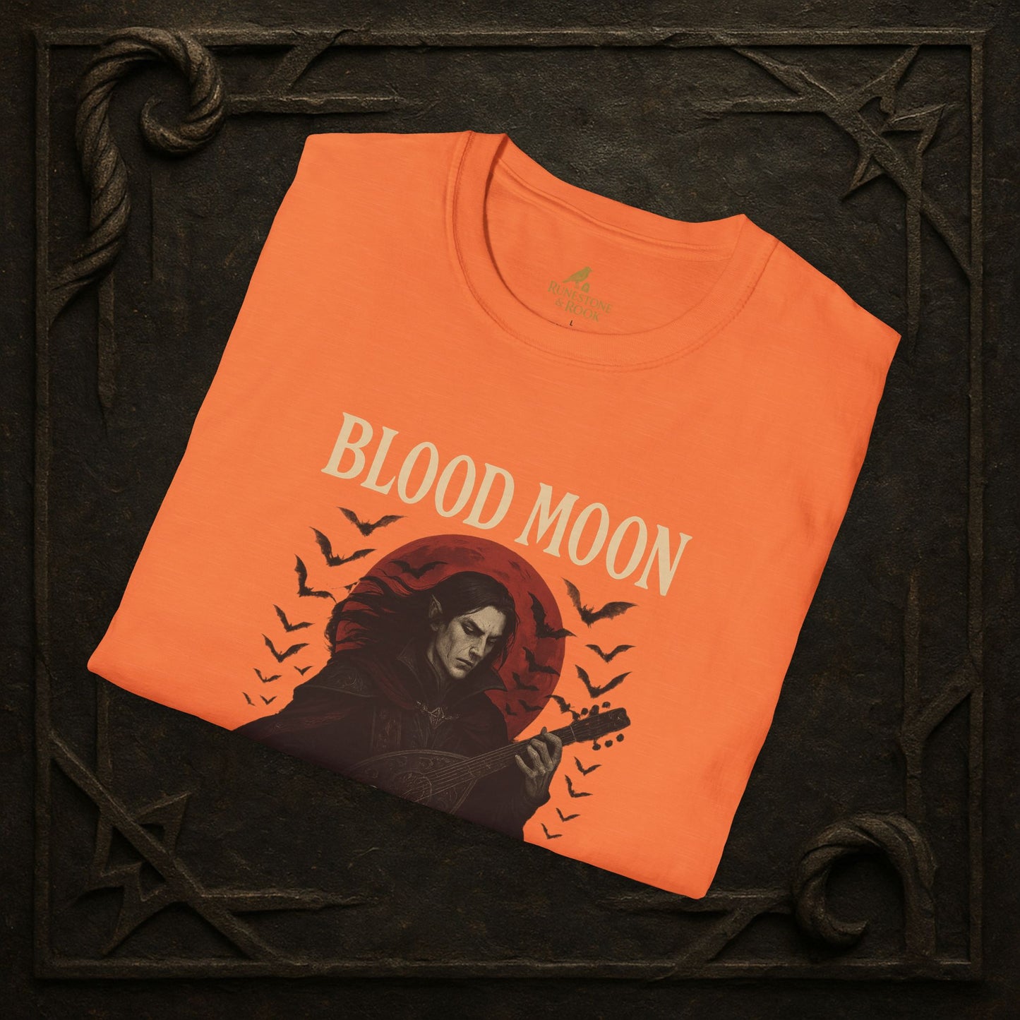 Blood Moon Bard – Vampiric Lute Master T-Shirt