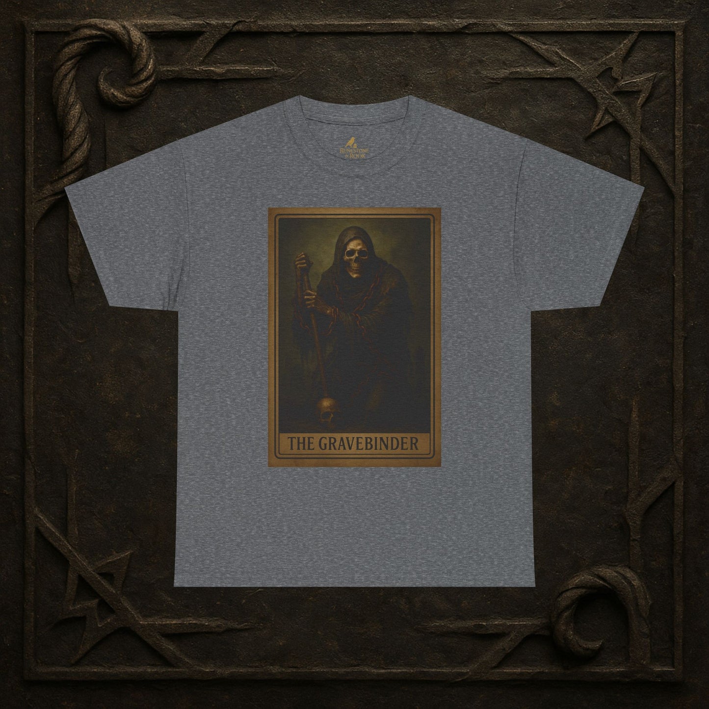 The Gravebinder – Tarot of the Dead Tee (Card V)