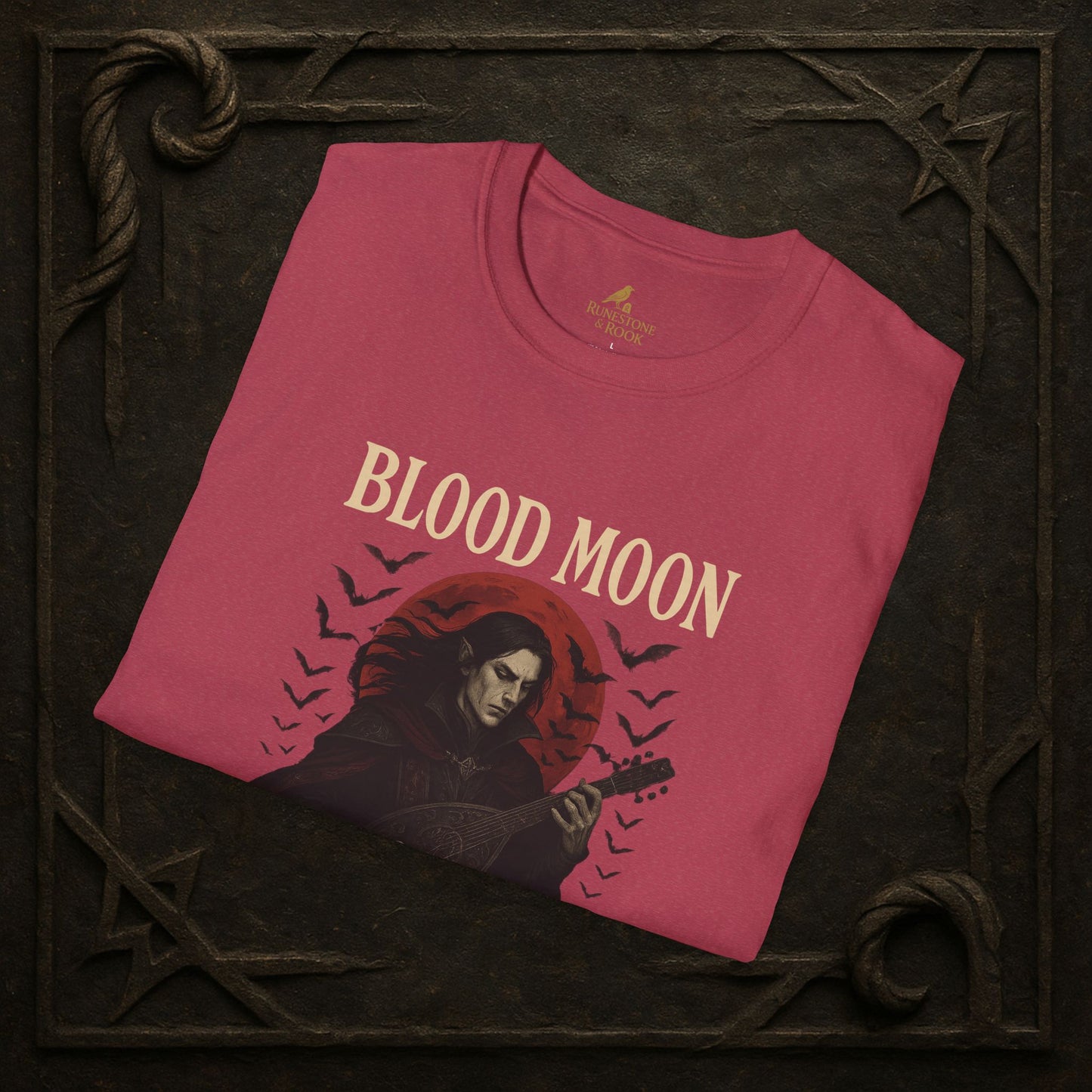 Blood Moon Bard – Vampiric Lute Master T-Shirt