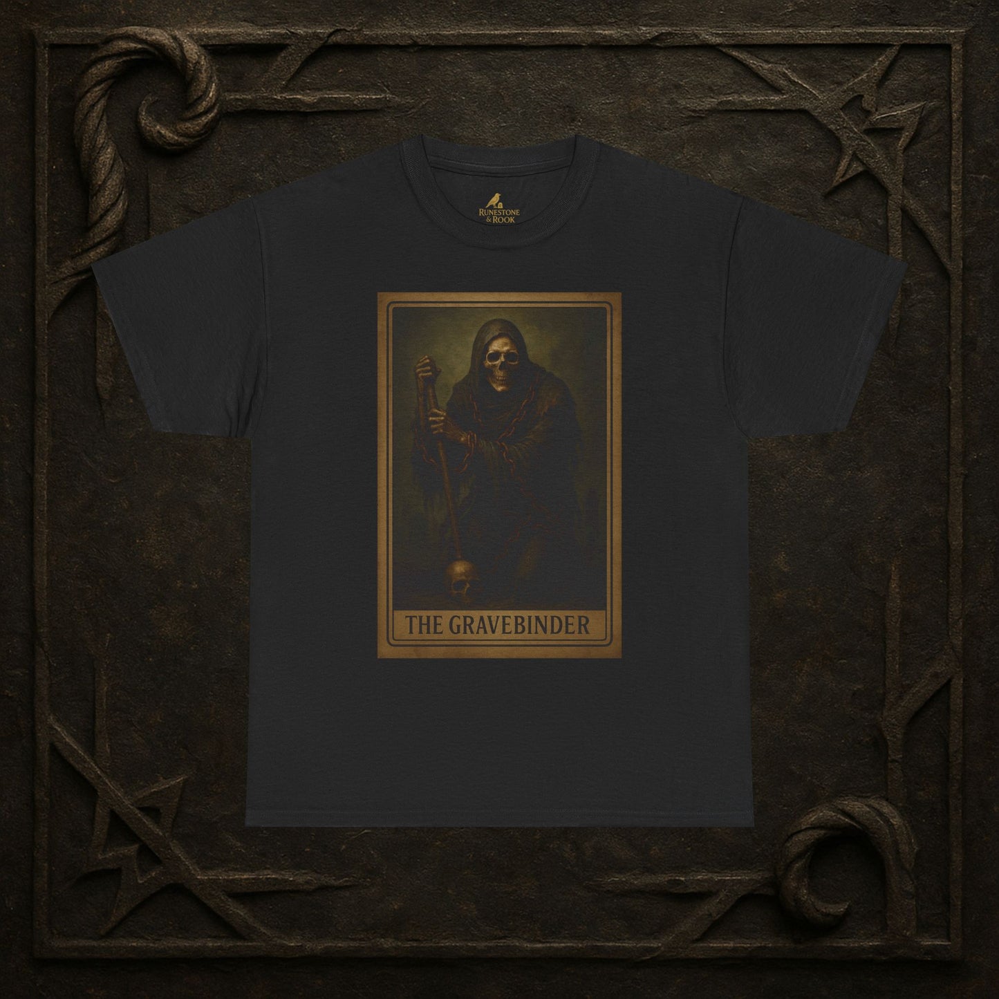 The Gravebinder – Tarot of the Dead Tee (Card V)