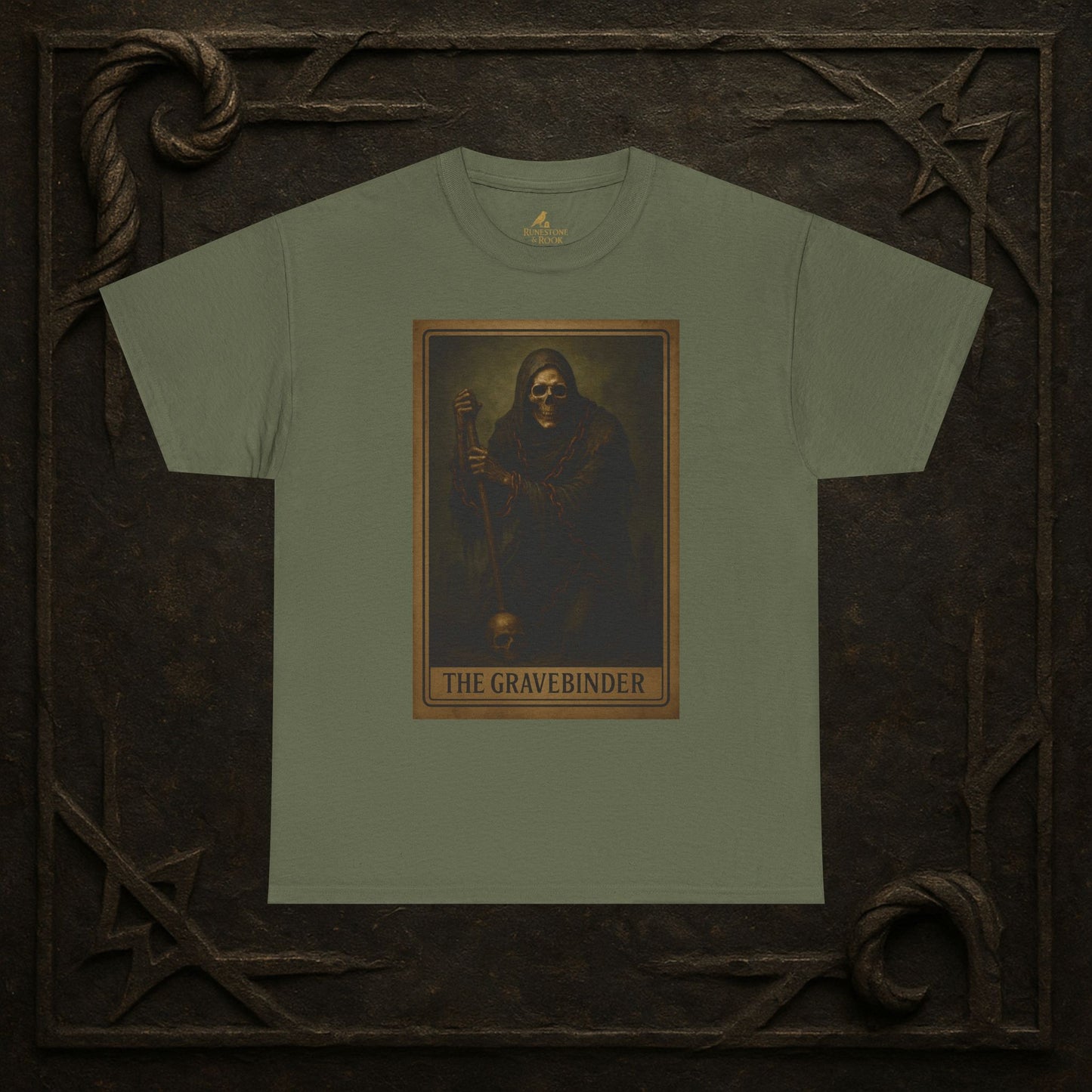 The Gravebinder – Tarot of the Dead Tee (Card V)