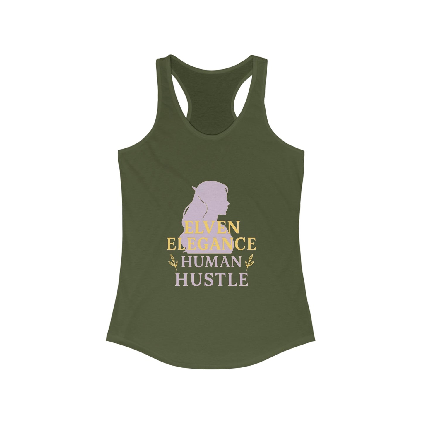 Elven Elegance, Human Hustle – Fantasy Femme Graphic Tank