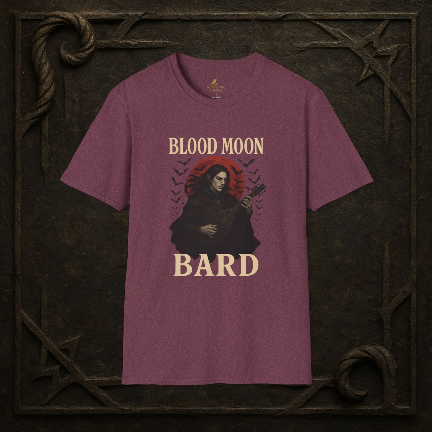 Blood Moon Bard – Vampiric Lute Master T-Shirt