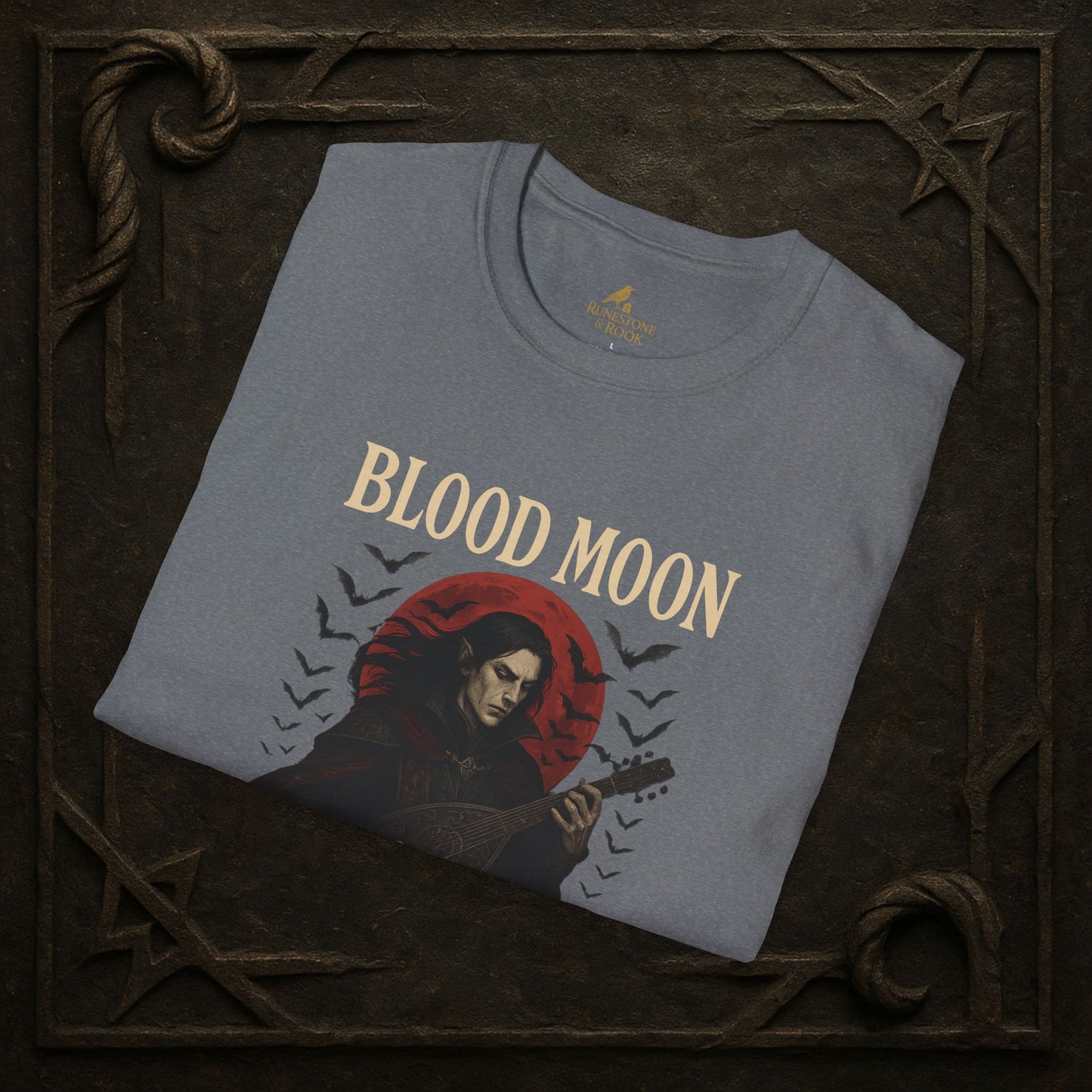 Blood Moon Bard – Vampiric Lute Master T-Shirt