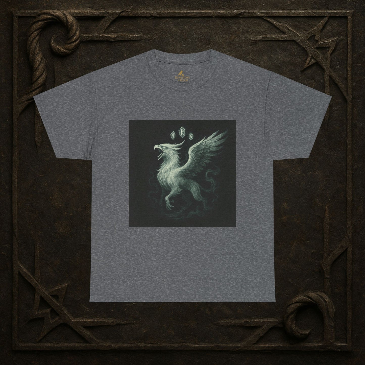 Griffin Wraith Unisex Tee - Spectral Guardian Shirt for Dark Fantasy Fans and RPG Adventurers
