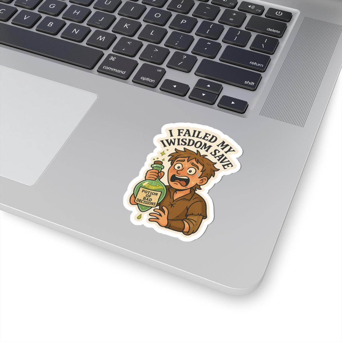 I Failed My Wisdom Save – Potion of Bad Decisions Die Cut Sticker