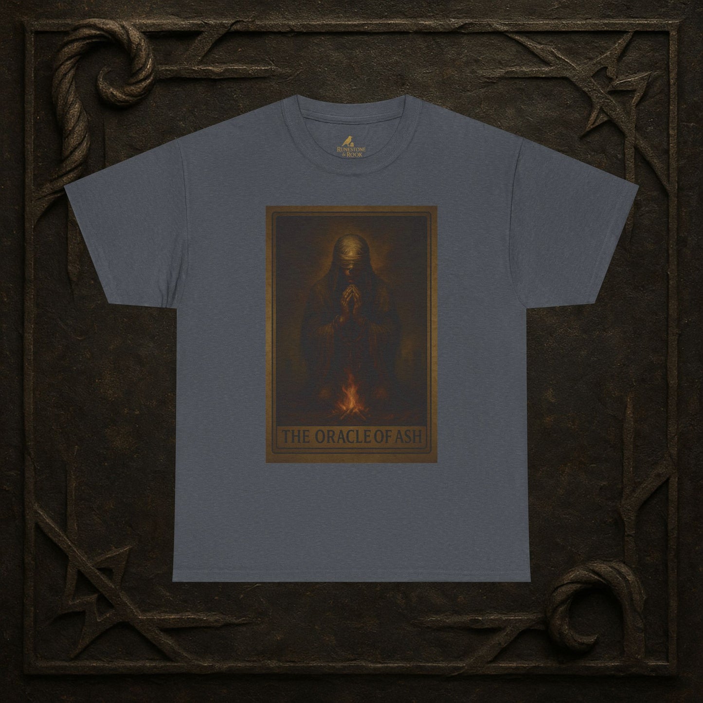 The Oracle of Ash – Tarot of the Dead Tee (Card XI)
