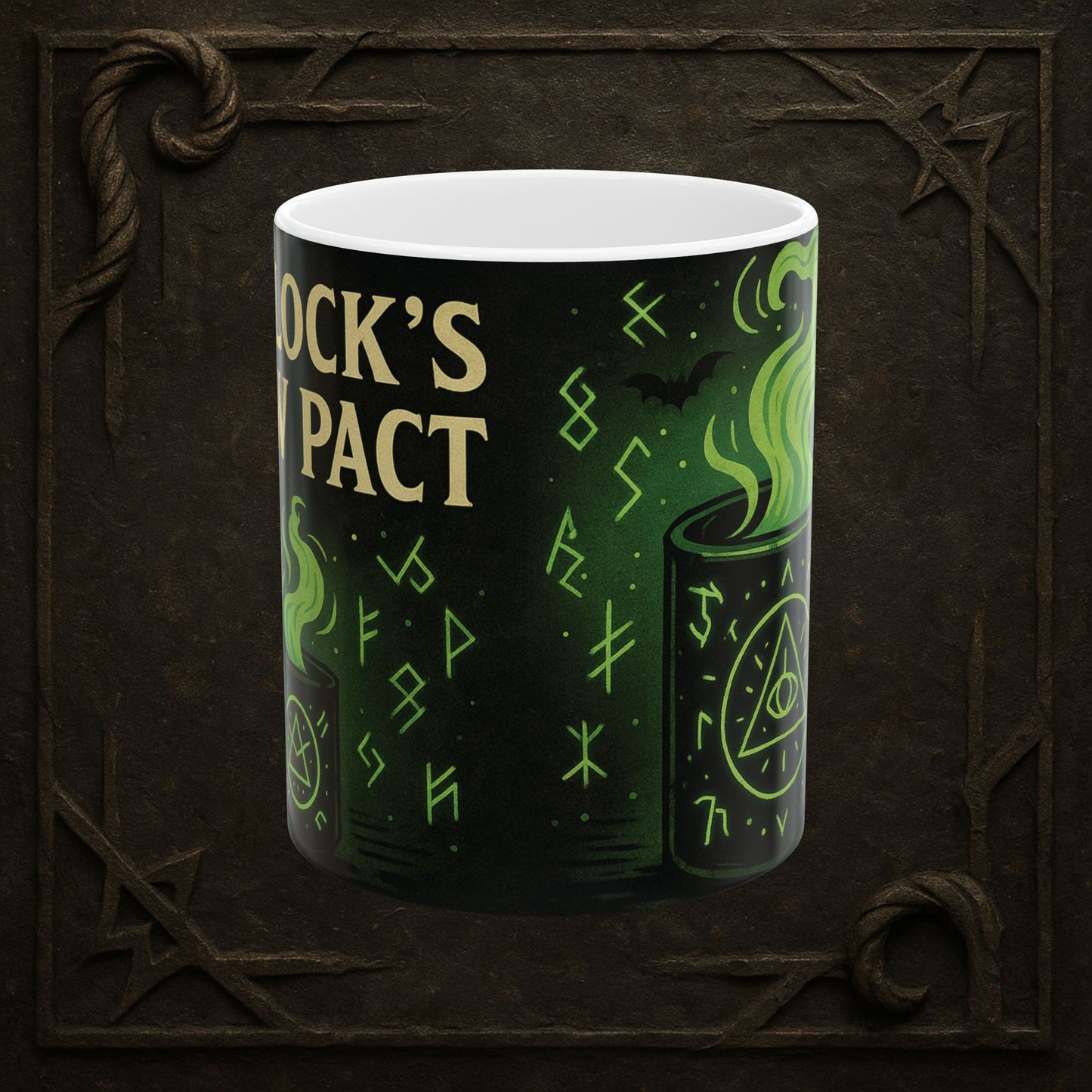 Warlock’s Brew Pact – Eldritch Coffee Mug