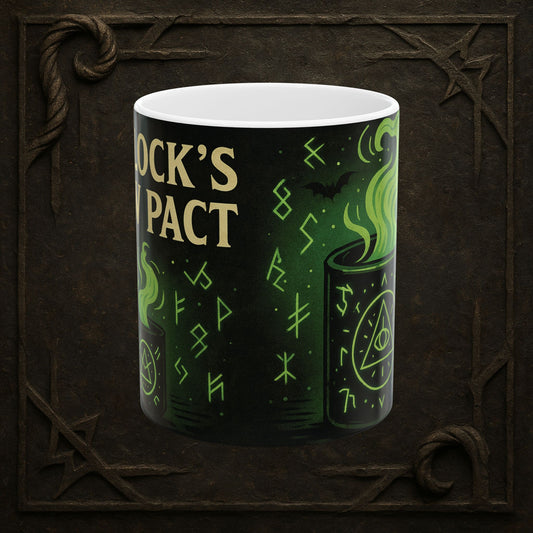 Warlock’s Brew Pact – Eldritch Coffee Mug