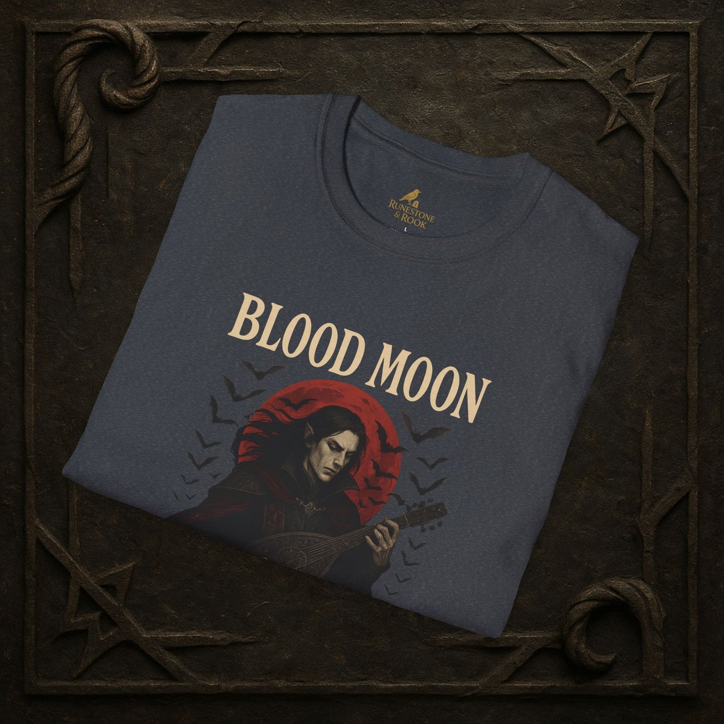 Blood Moon Bard – Vampiric Lute Master T-Shirt