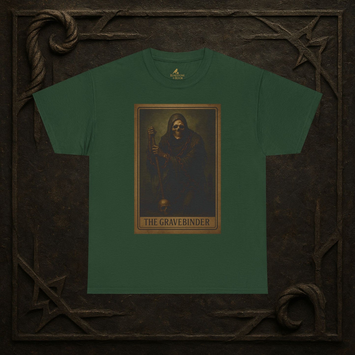 The Gravebinder – Tarot of the Dead Tee (Card V)