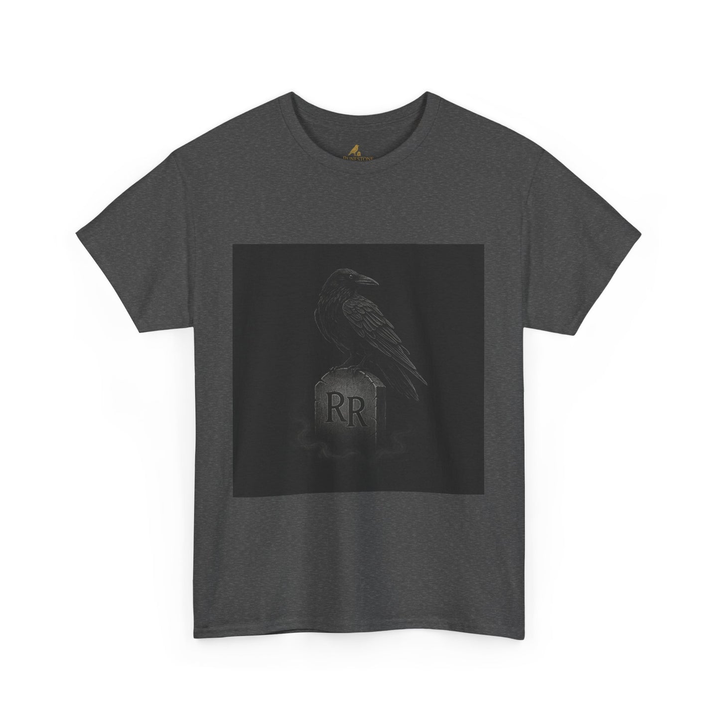 Raven’s Omen – Dark Fantasy Tombstone Tee