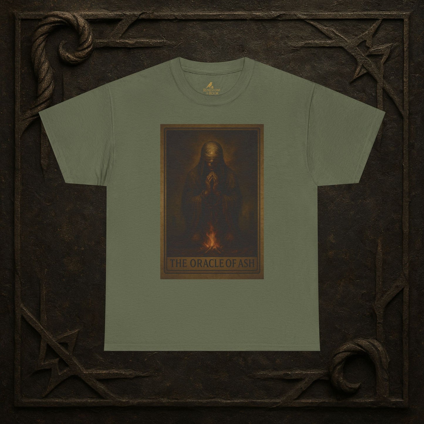 The Oracle of Ash – Tarot of the Dead Tee (Card XI)