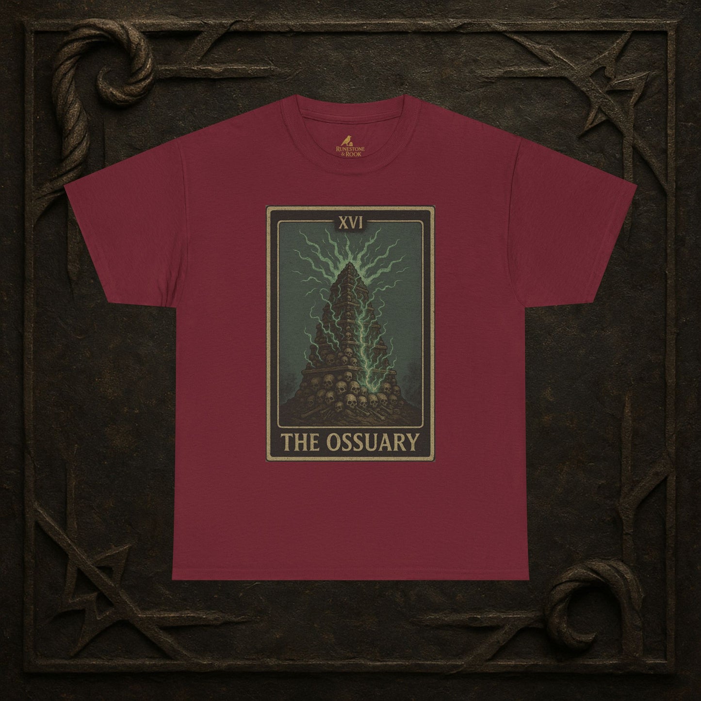 The Ossuary – Tarot of the Dead Tee (Card XVI)