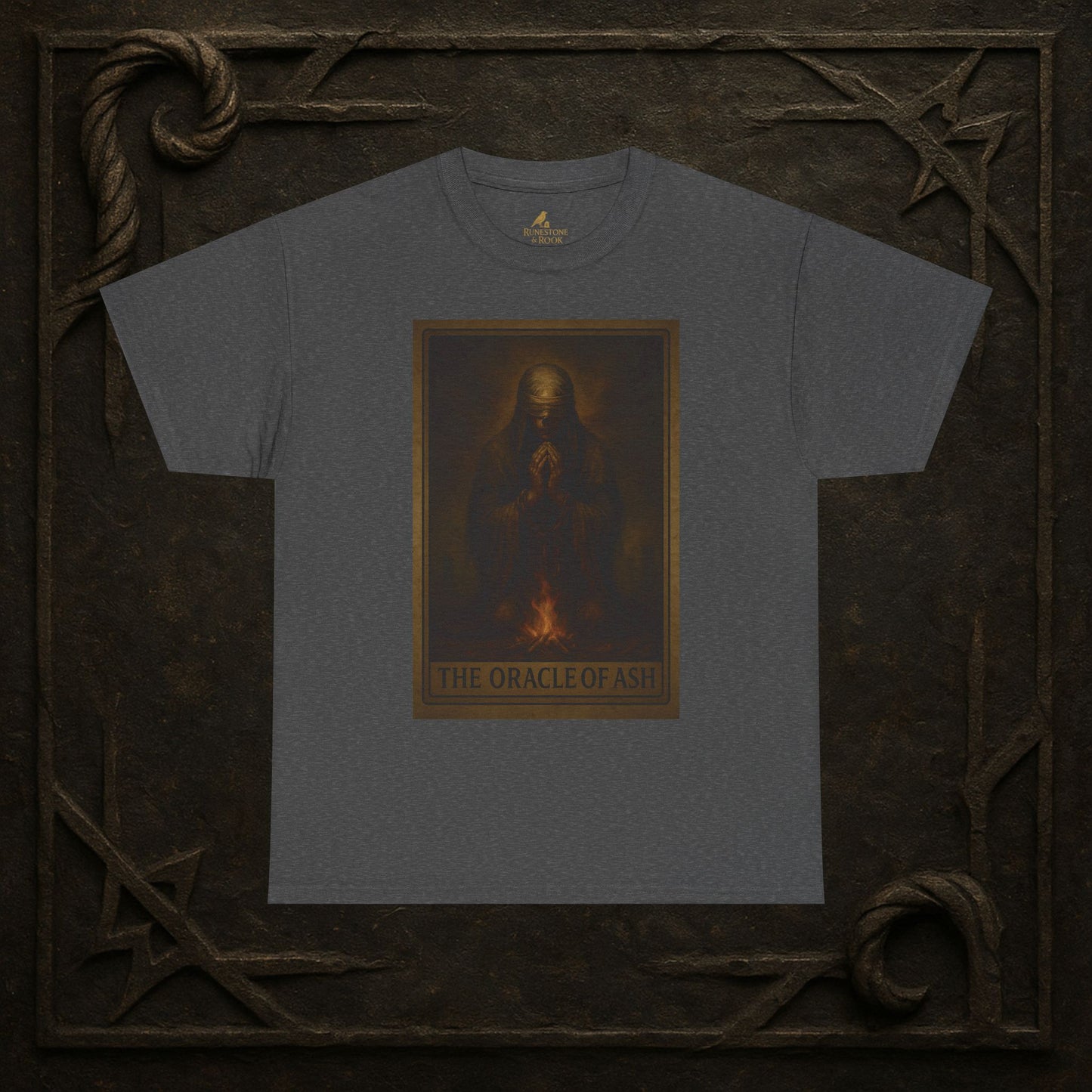 The Oracle of Ash – Tarot of the Dead Tee (Card XI)