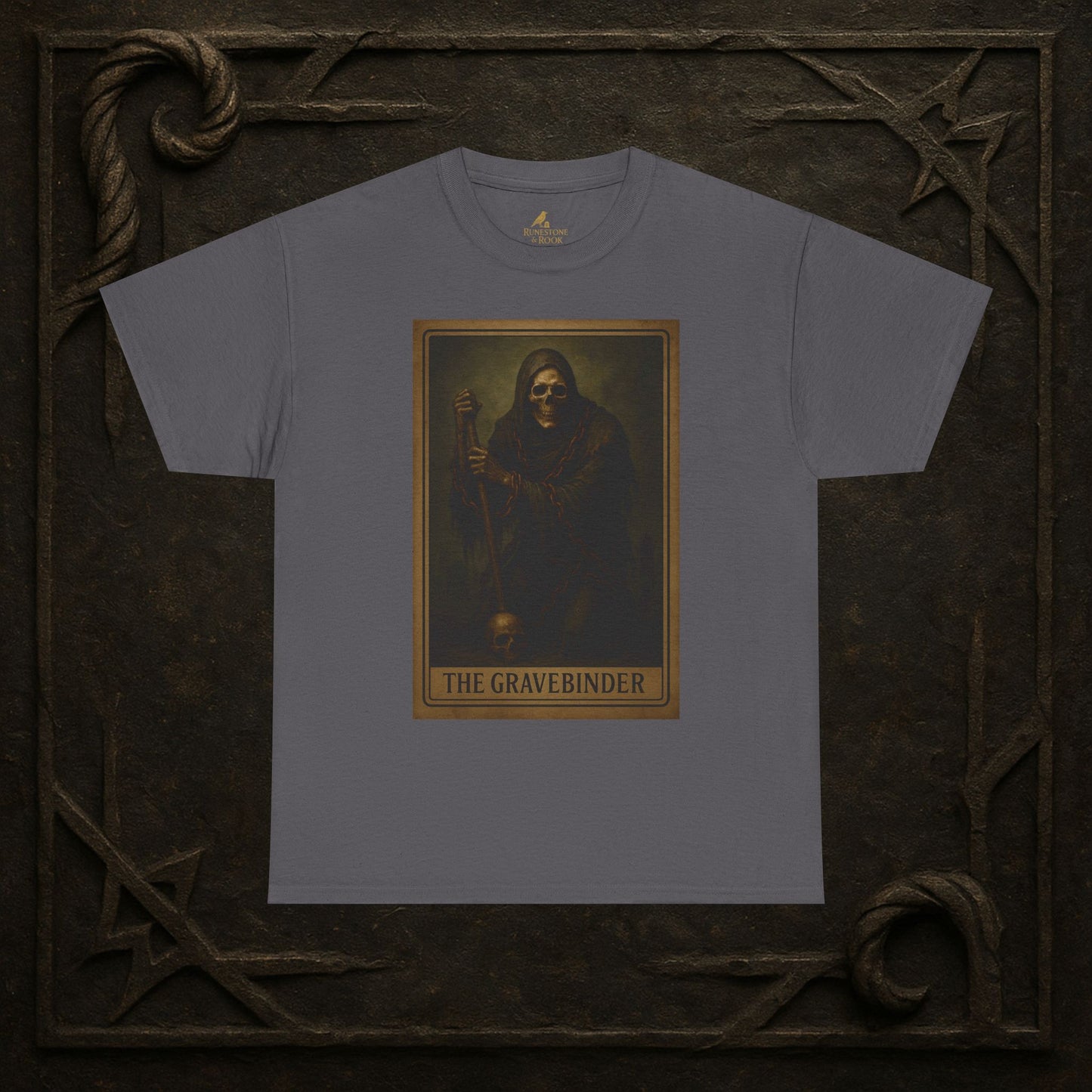 The Gravebinder – Tarot of the Dead Tee (Card V)