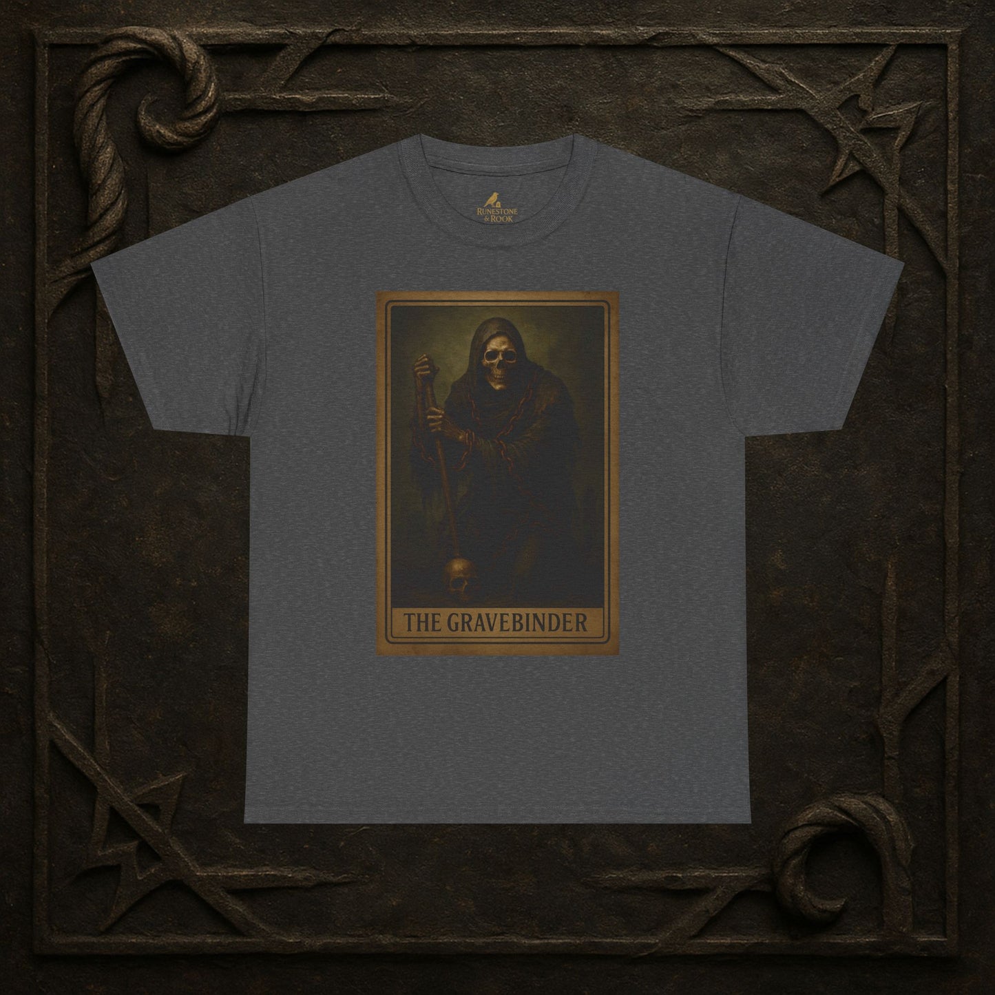 The Gravebinder – Tarot of the Dead Tee (Card V)
