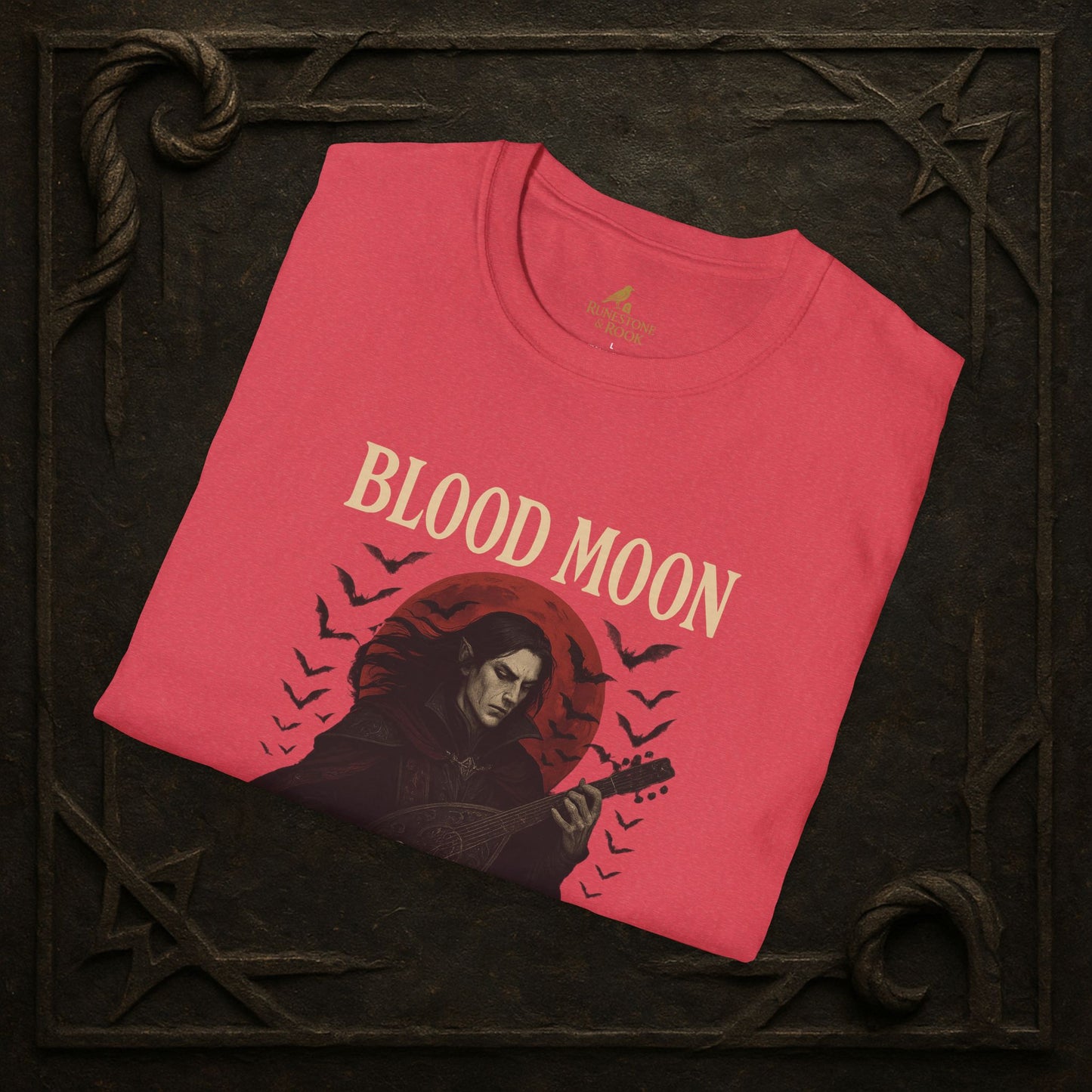 Blood Moon Bard – Vampiric Lute Master T-Shirt