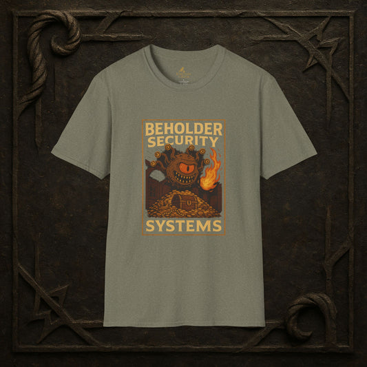Beholder Security Systems – Fantasy Parody T-Shirt