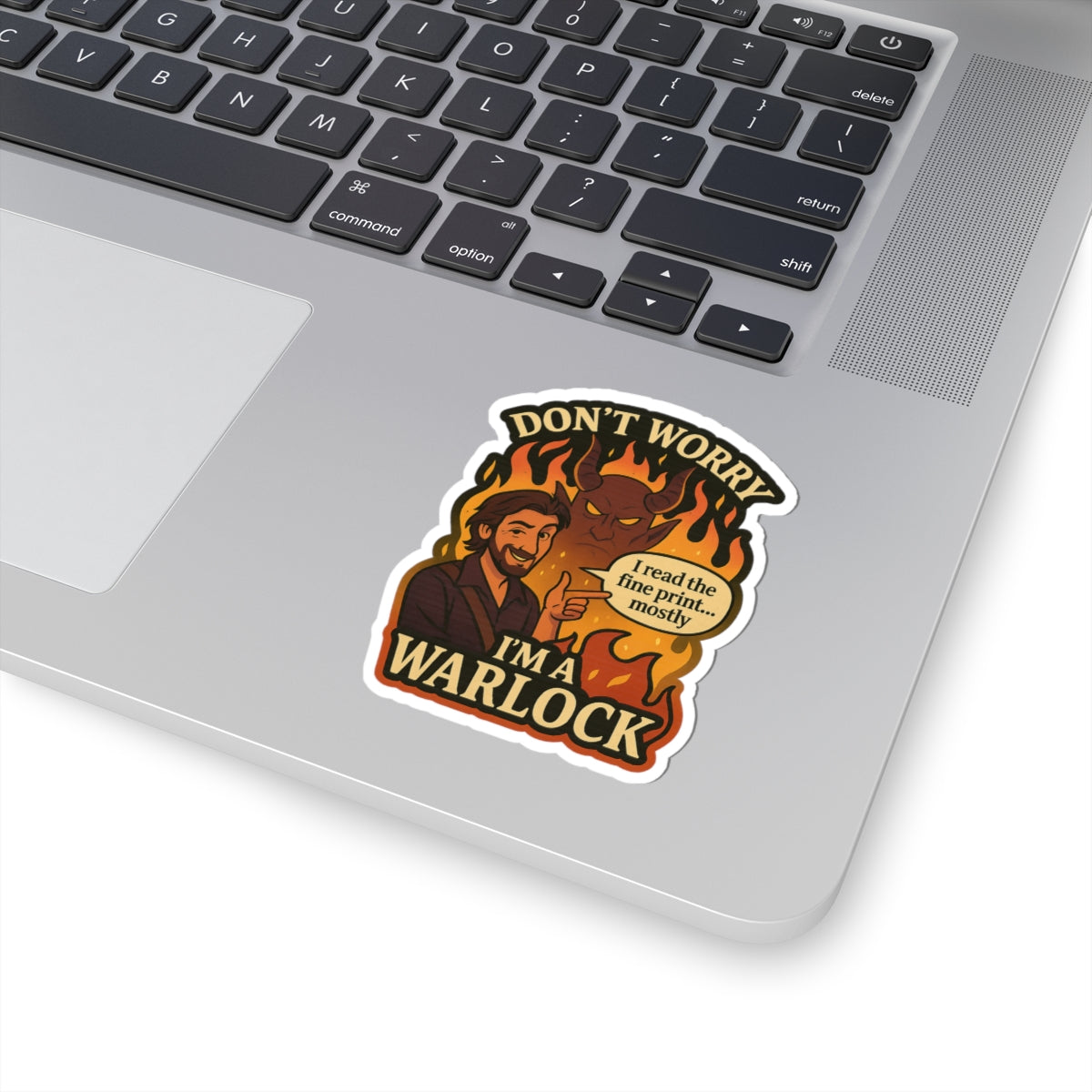 Don’t Worry, I’m a Warlock – Chaotic Pact Magic Die Cut Sticker