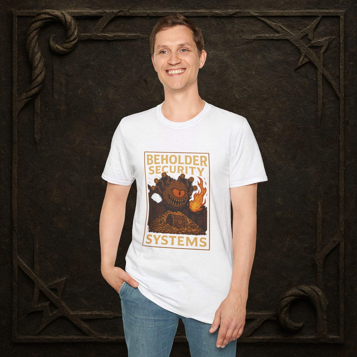 Beholder Security Systems – Fantasy Parody T-Shirt