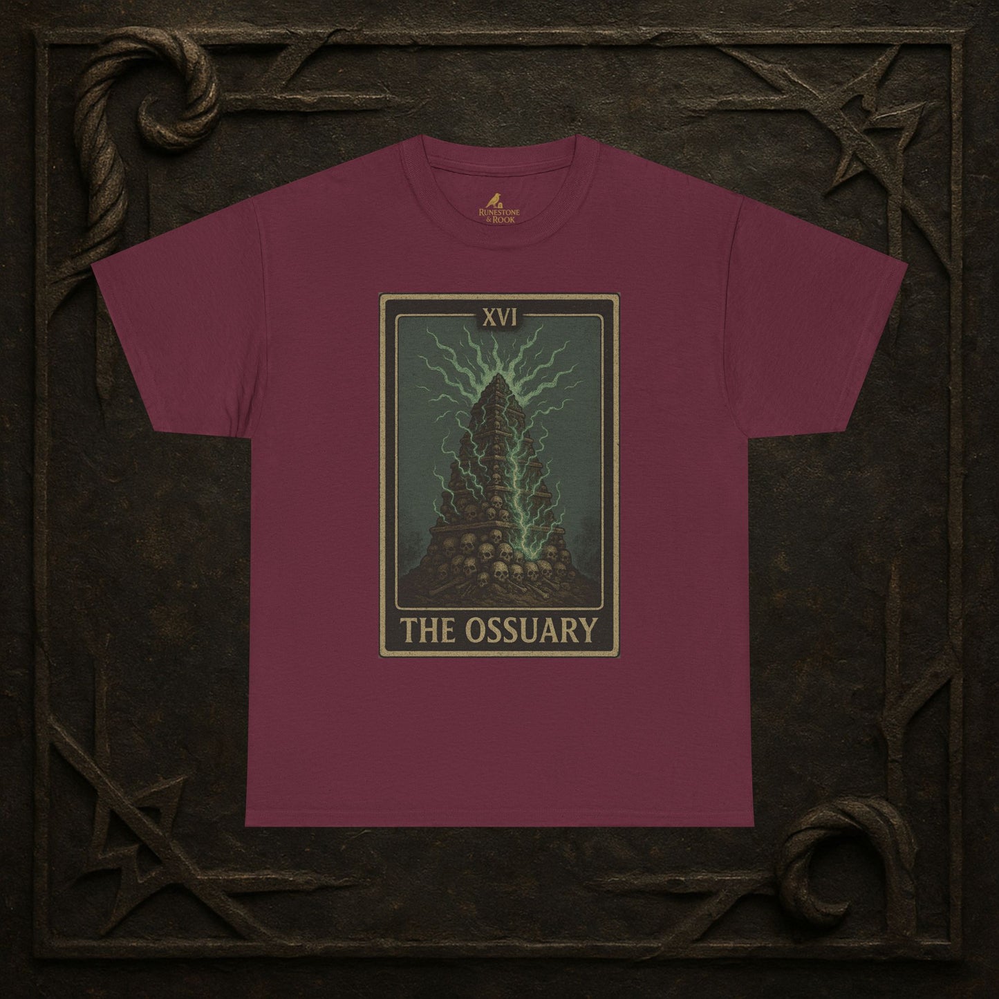The Ossuary – Tarot of the Dead Tee (Card XVI)