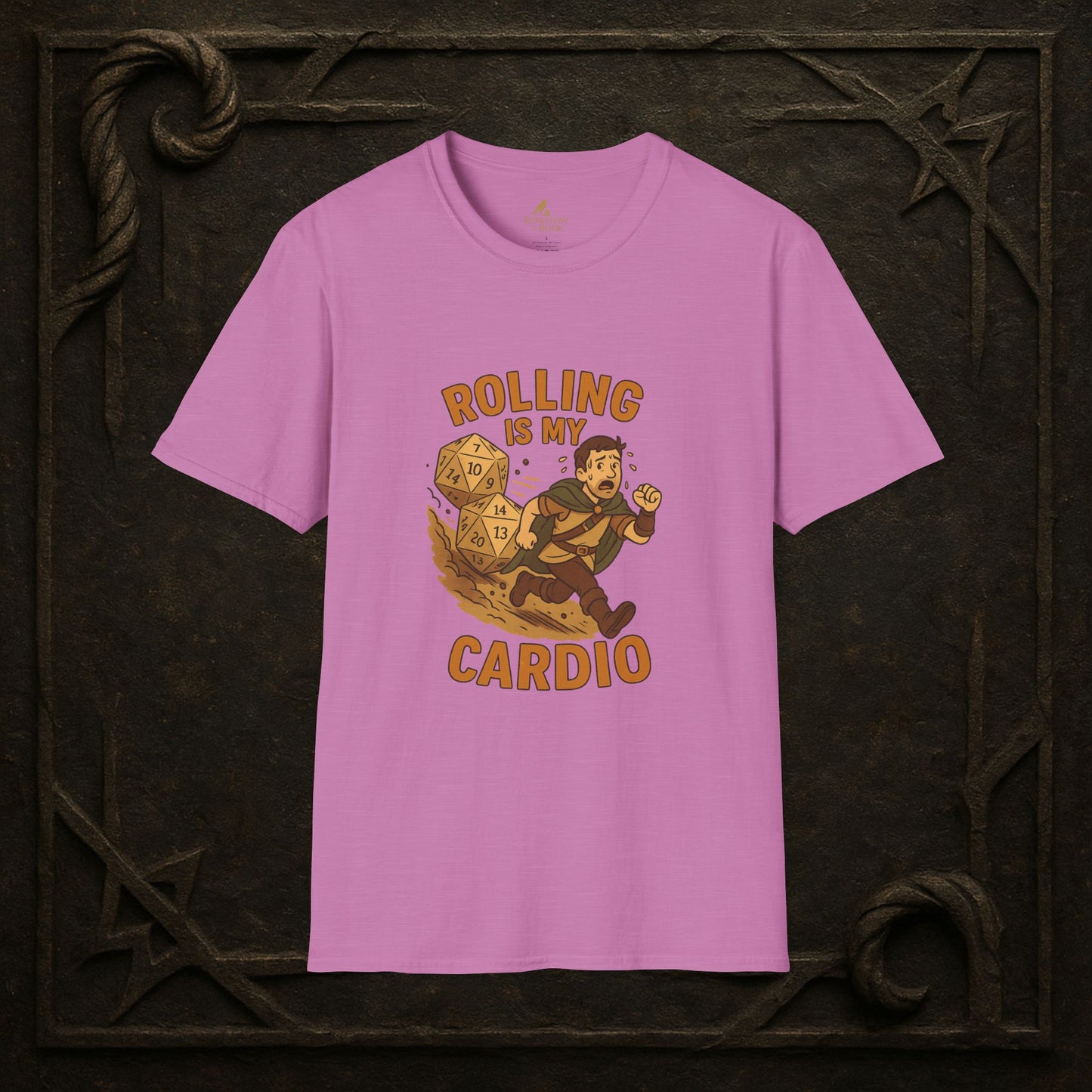 Rolling is My Cardio – Dice Boulder Chase T-Shirt