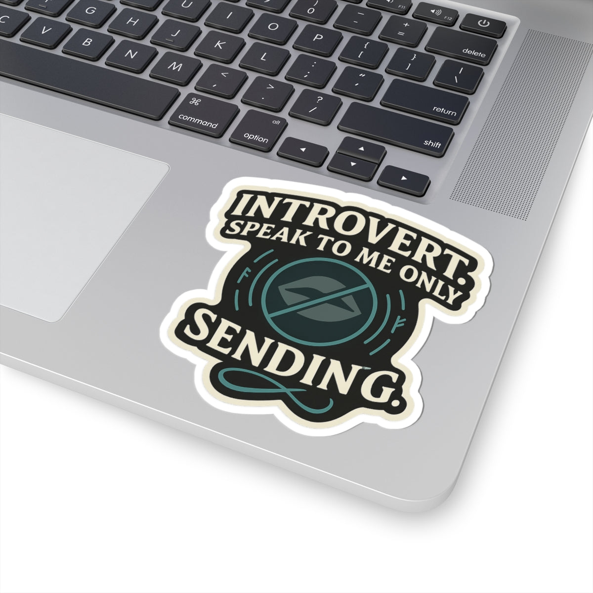 Introvert. Speak to Me Only via Sending – Die Cut D&D Sticker