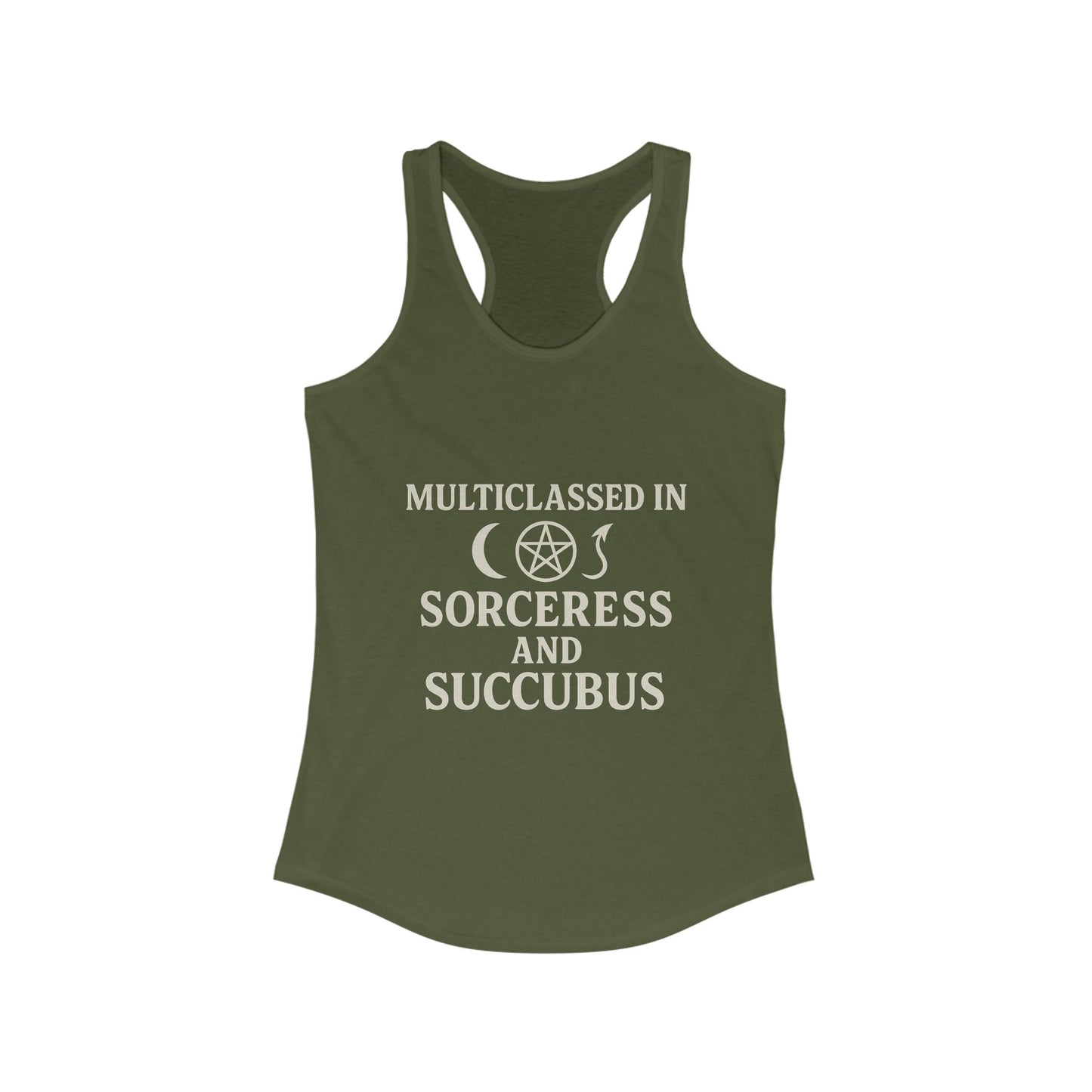 Multiclassed in Sorceress and Succubus – Spellbound Baddie Racerback tank