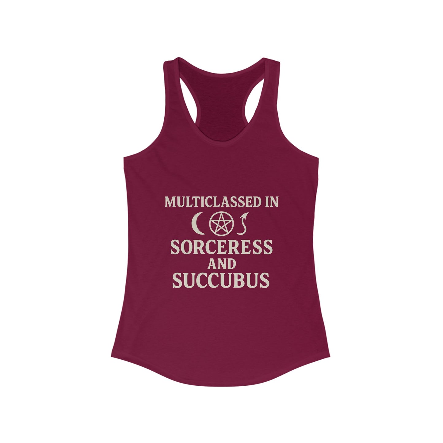 Multiclassed in Sorceress and Succubus – Spellbound Baddie Racerback tank