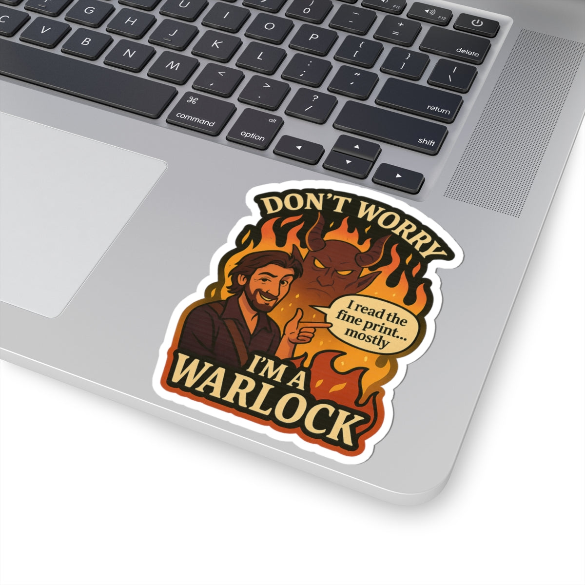 Don’t Worry, I’m a Warlock – Chaotic Pact Magic Die Cut Sticker