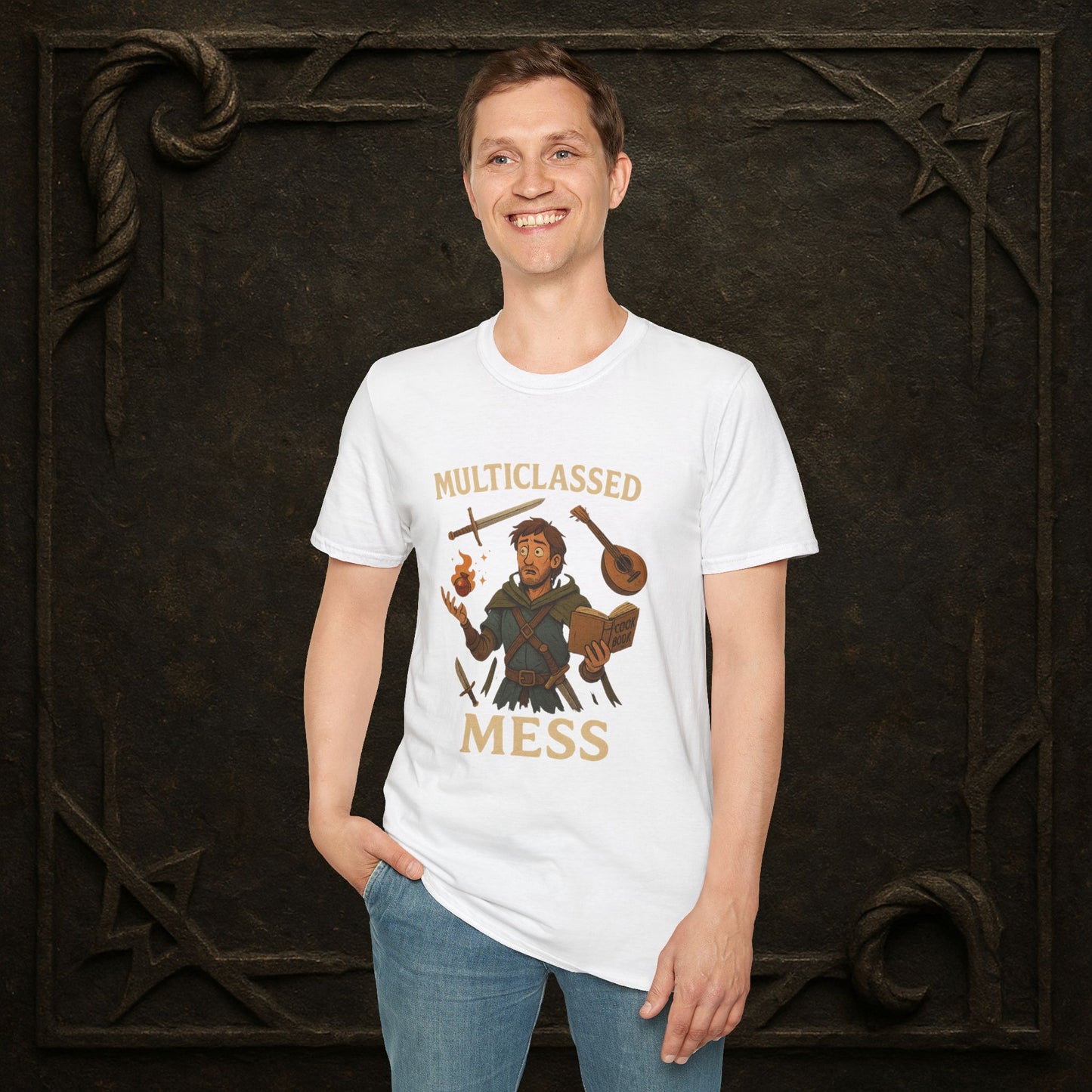 Multiclassed Mess – Chaos Class Adventurer T-Shirt