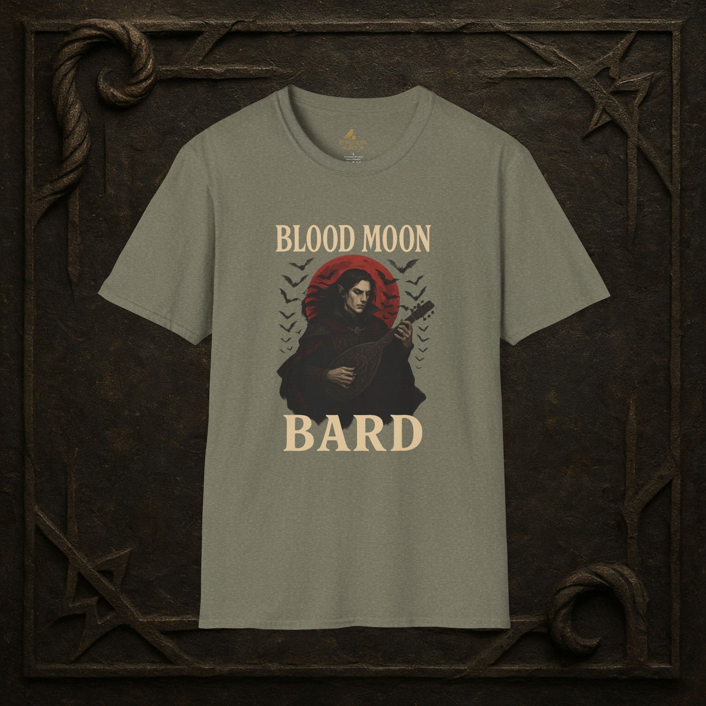 Blood Moon Bard – Vampiric Lute Master T-Shirt