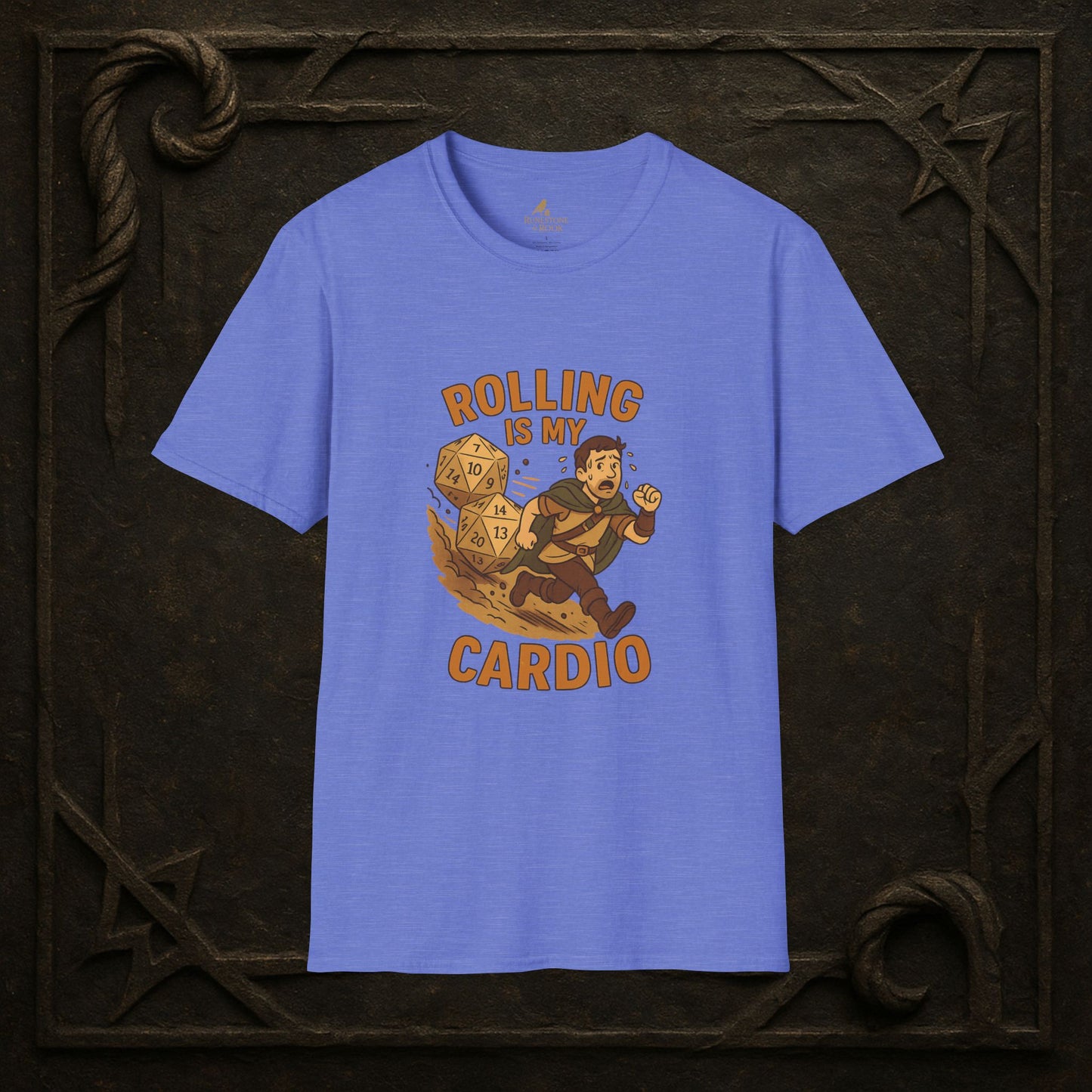 Rolling is My Cardio – Dice Boulder Chase T-Shirt