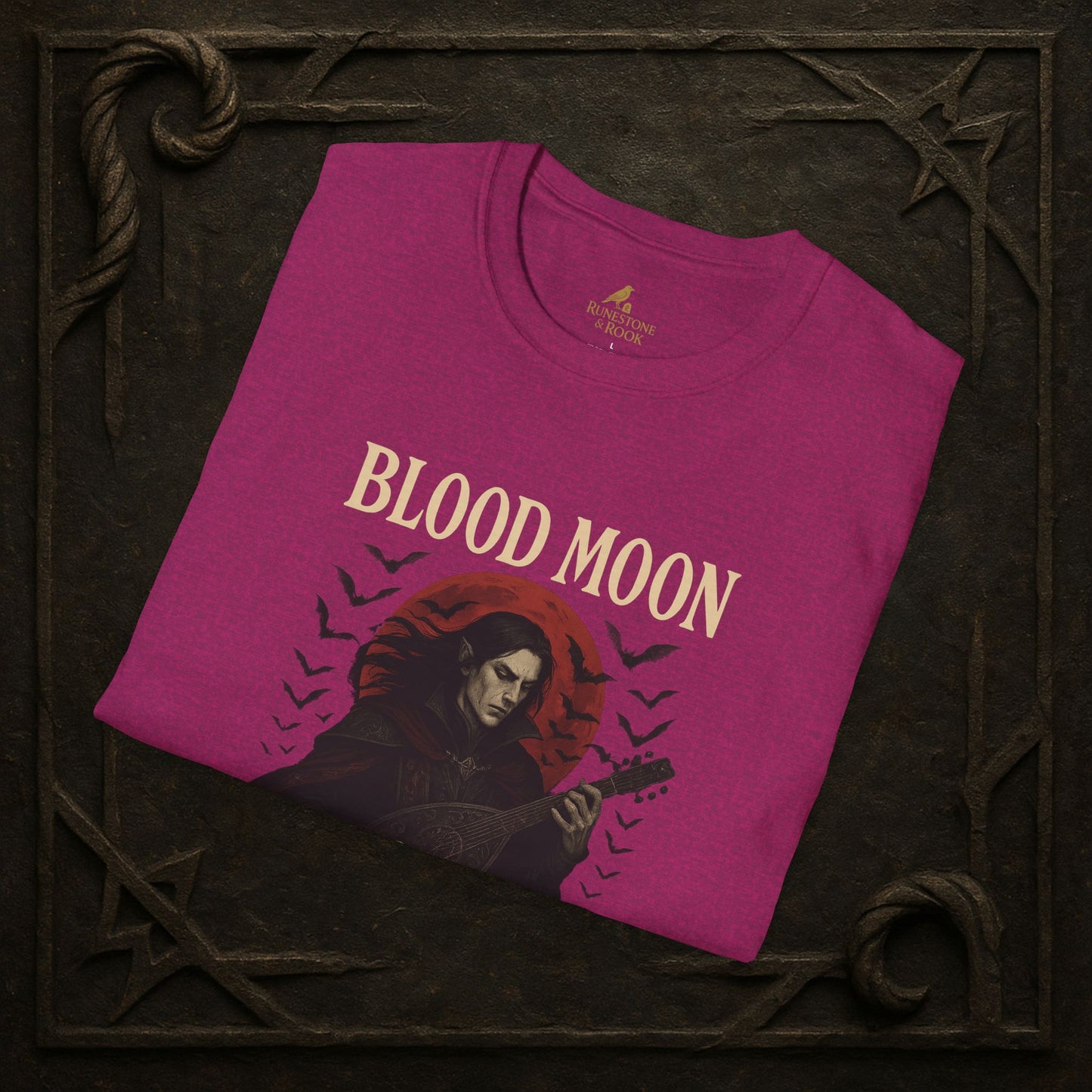 Blood Moon Bard – Vampiric Lute Master T-Shirt