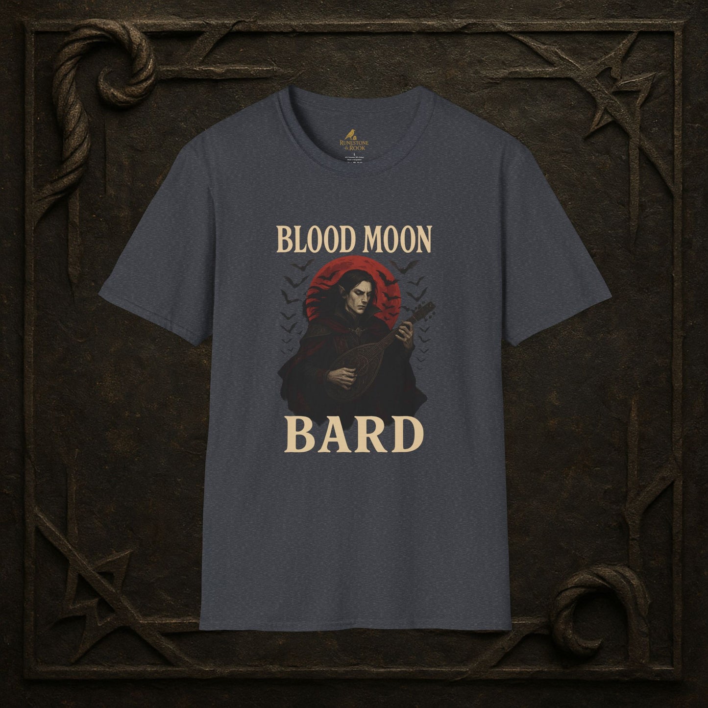 Blood Moon Bard – Vampiric Lute Master T-Shirt