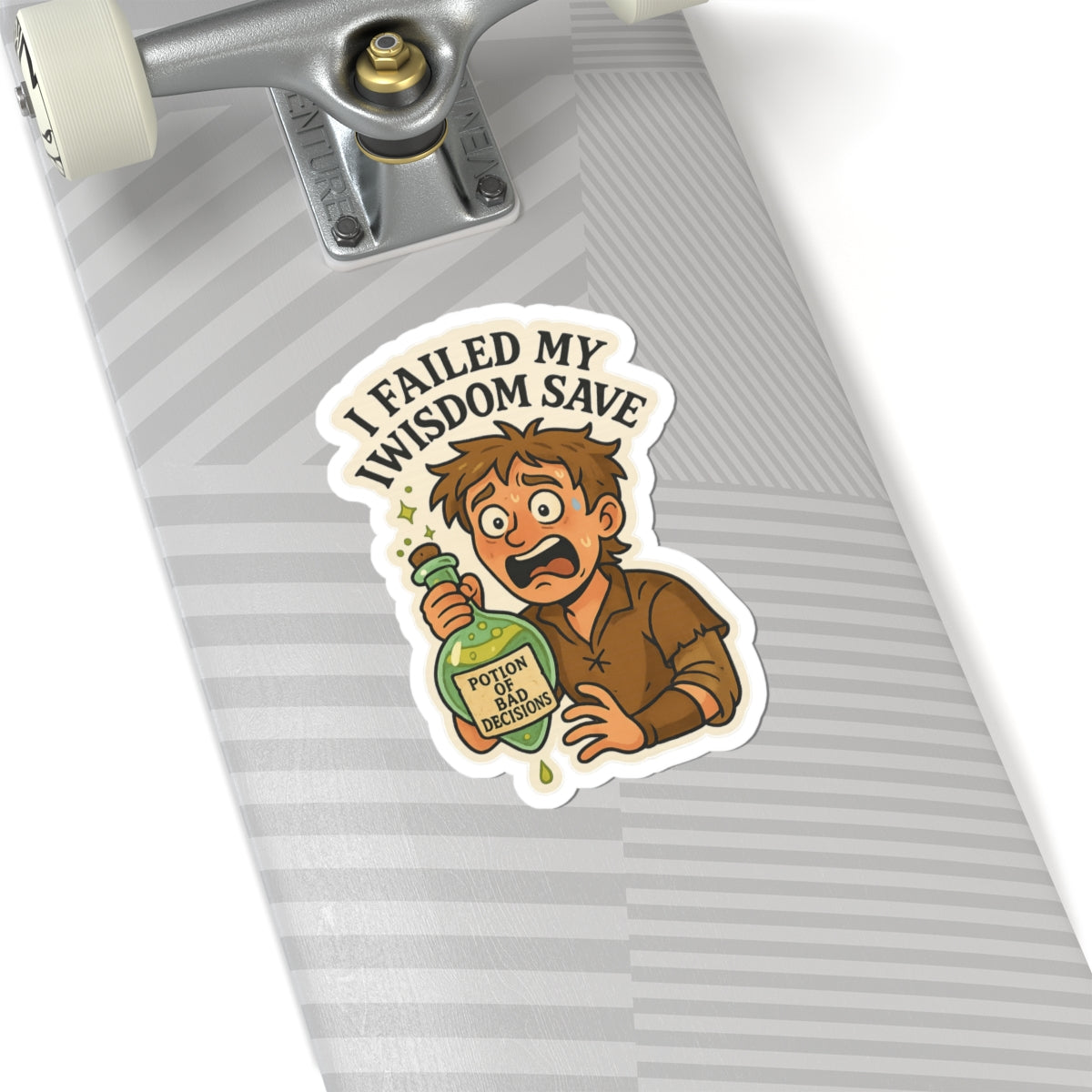 I Failed My Wisdom Save – Potion of Bad Decisions Die Cut Sticker