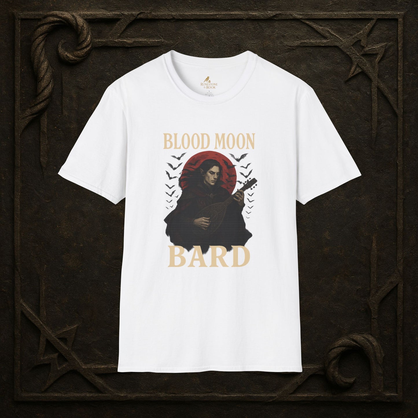 Blood Moon Bard – Vampiric Lute Master T-Shirt