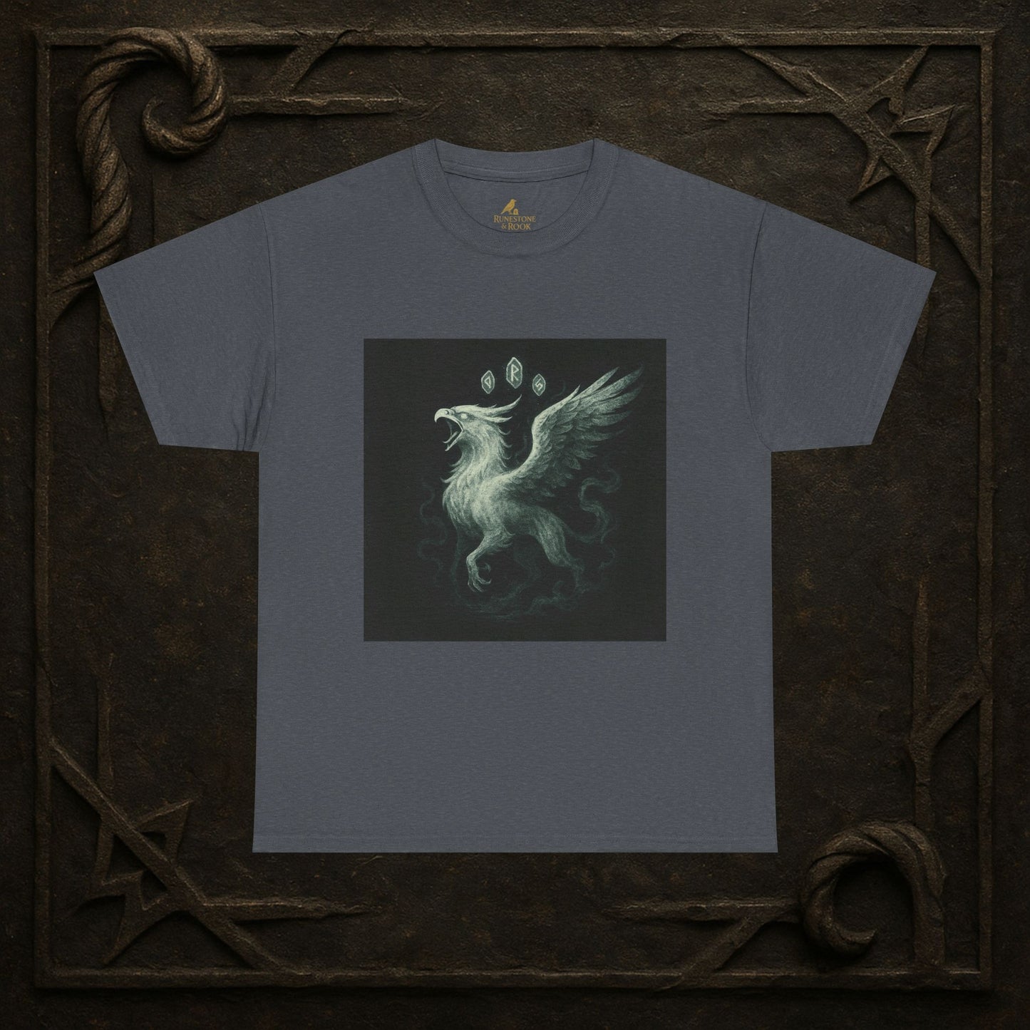 Griffin Wraith Unisex Tee - Spectral Guardian Shirt for Dark Fantasy Fans and RPG Adventurers