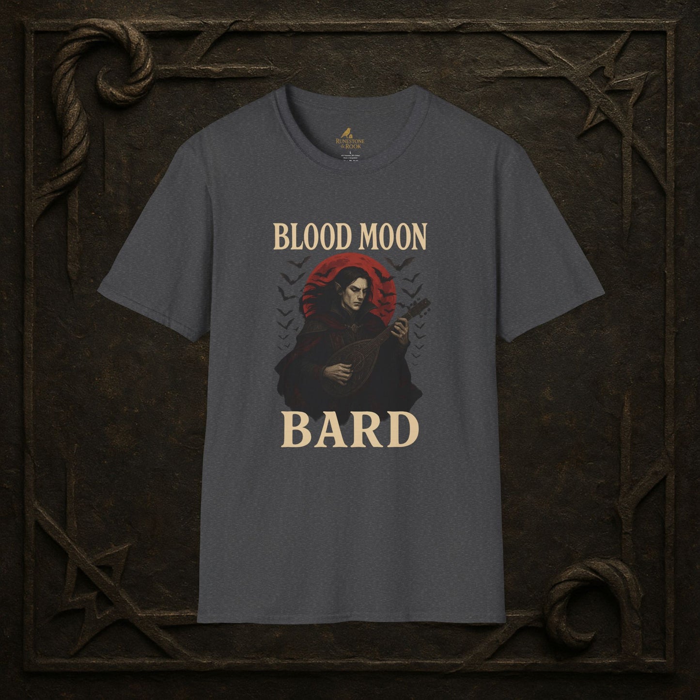 Blood Moon Bard – Vampiric Lute Master T-Shirt